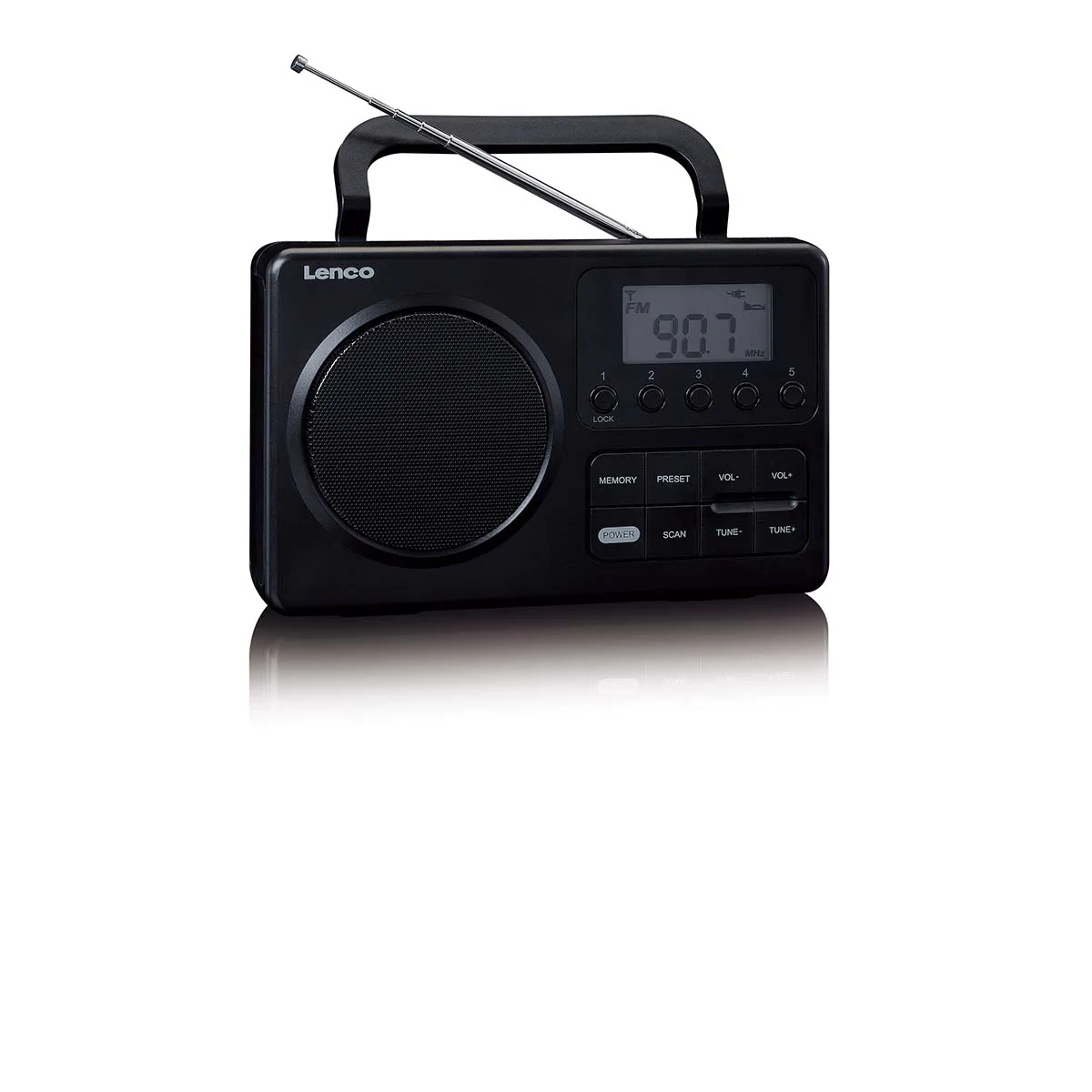 Lenco MPR-035BK - Radio FM portable compacte avec écran LCD - Noir - Image 7