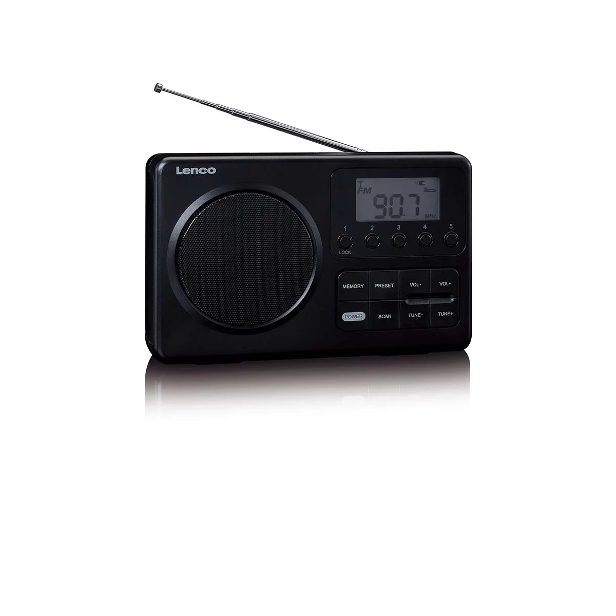 Lenco MPR-035BK - Radio FM portable compacte avec écran LCD - Noir - Image 8