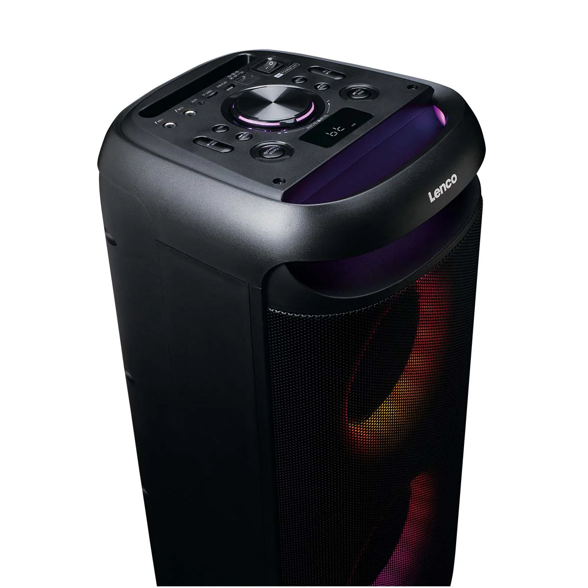 Lenco PA-210BK - Enceinte de soirée Bluetooth® avec effets lumineux LED - Puissance de sortie 100 W, TWS, USB, jusqu'à 12 heures d'autonomie - Noir - Image 13