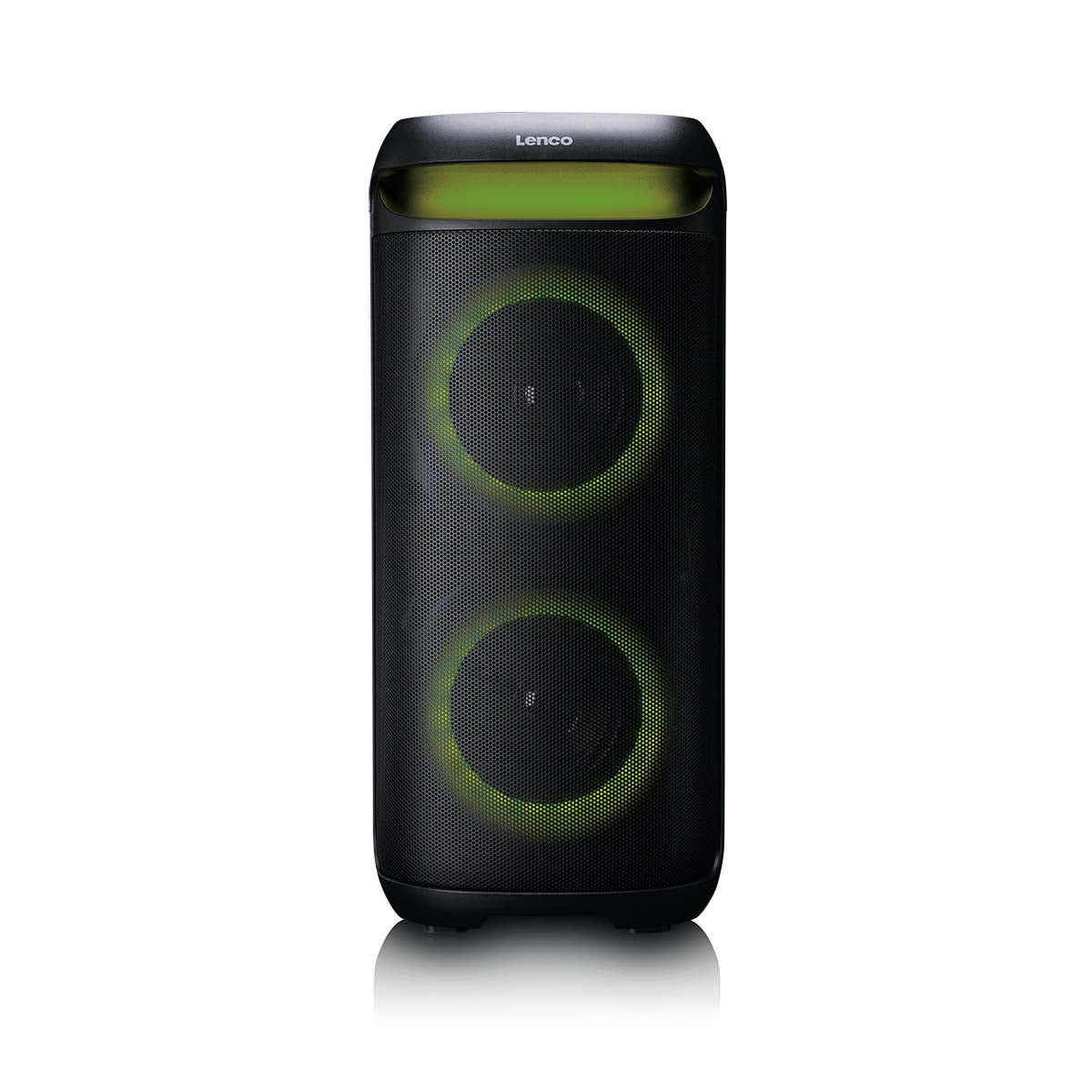 Lenco PA-210BK - Enceinte de soirée Bluetooth® avec effets lumineux LED - Puissance de sortie 100 W, TWS, USB, jusqu'à 12 heures d'autonomie - Noir - Image 5