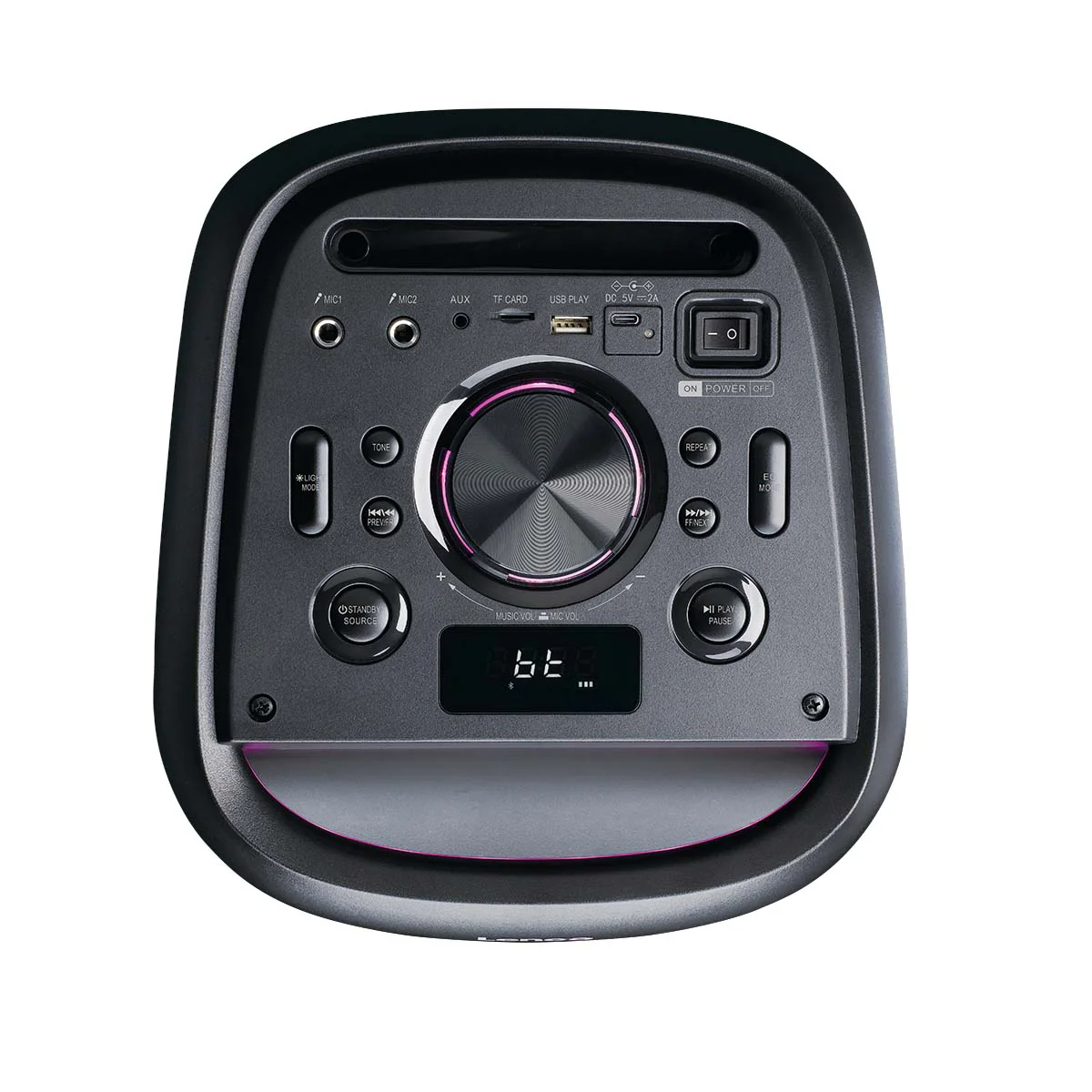 Lenco PA-210BK - Enceinte de soirée Bluetooth® avec effets lumineux LED - Puissance de sortie 100 W, TWS, USB, jusqu'à 12 heures d'autonomie - Noir - Image 7