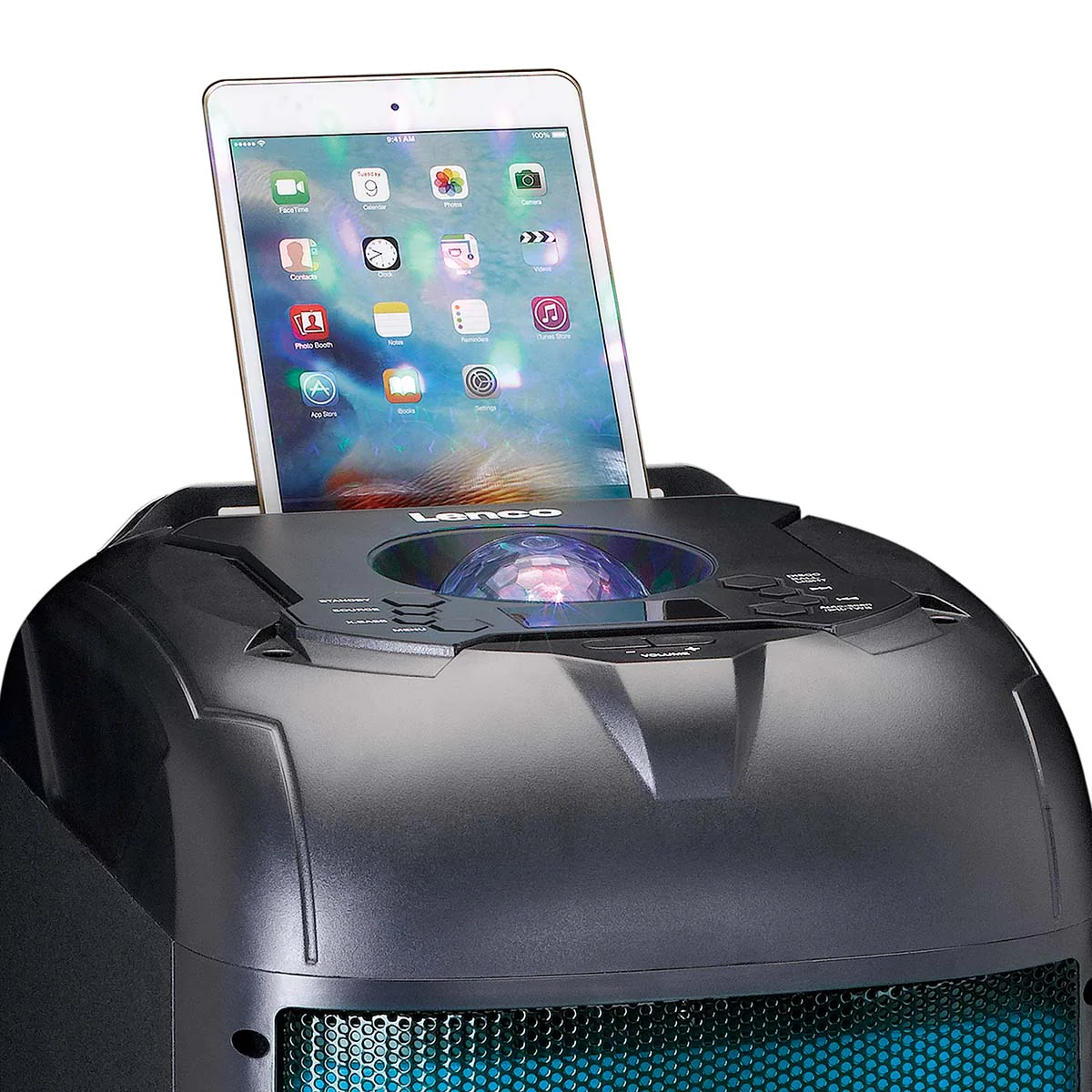 Lenco - PA-260BK - Enceinte, jeu de lumières frontal en boule disco - Image 17
