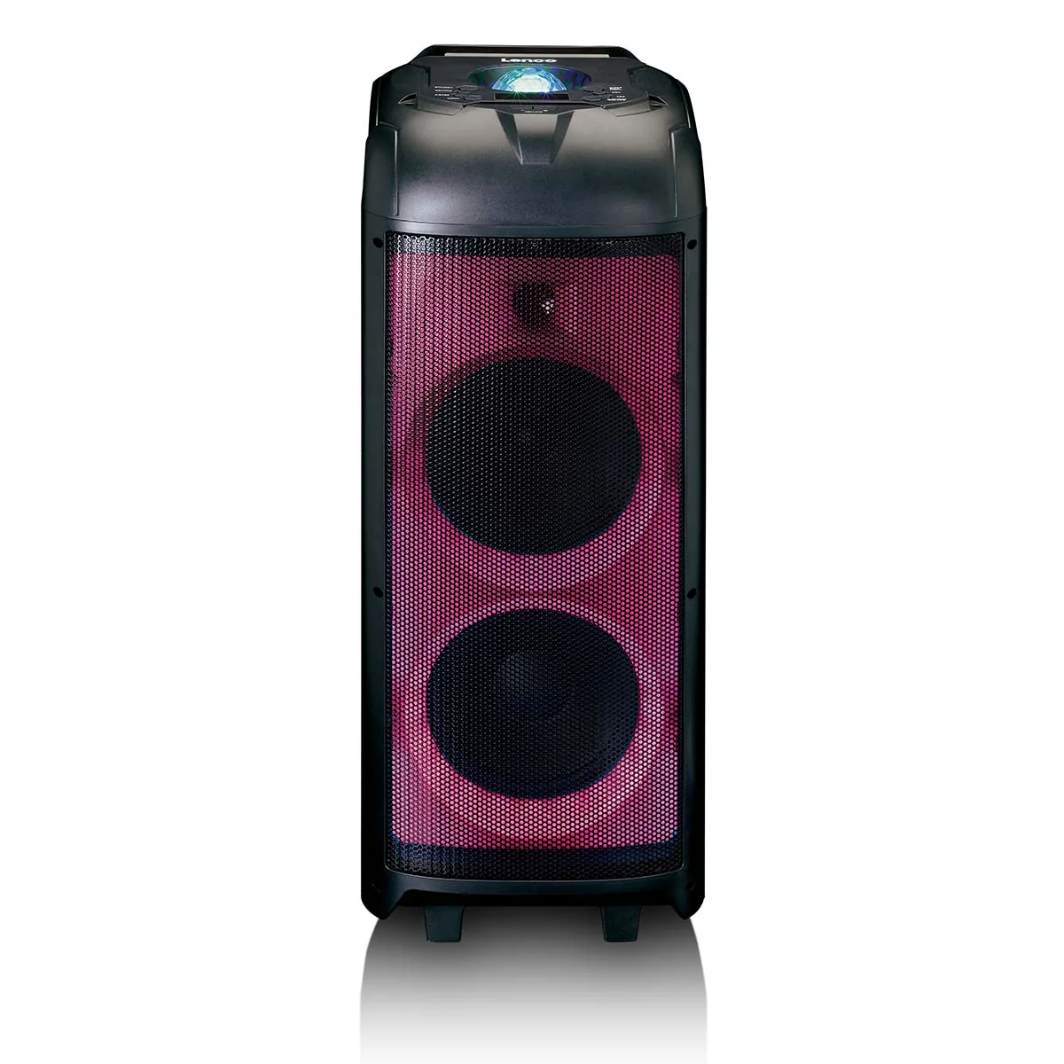 Lenco - PA-260BK - Enceinte, jeu de lumières frontal en boule disco - Image 3