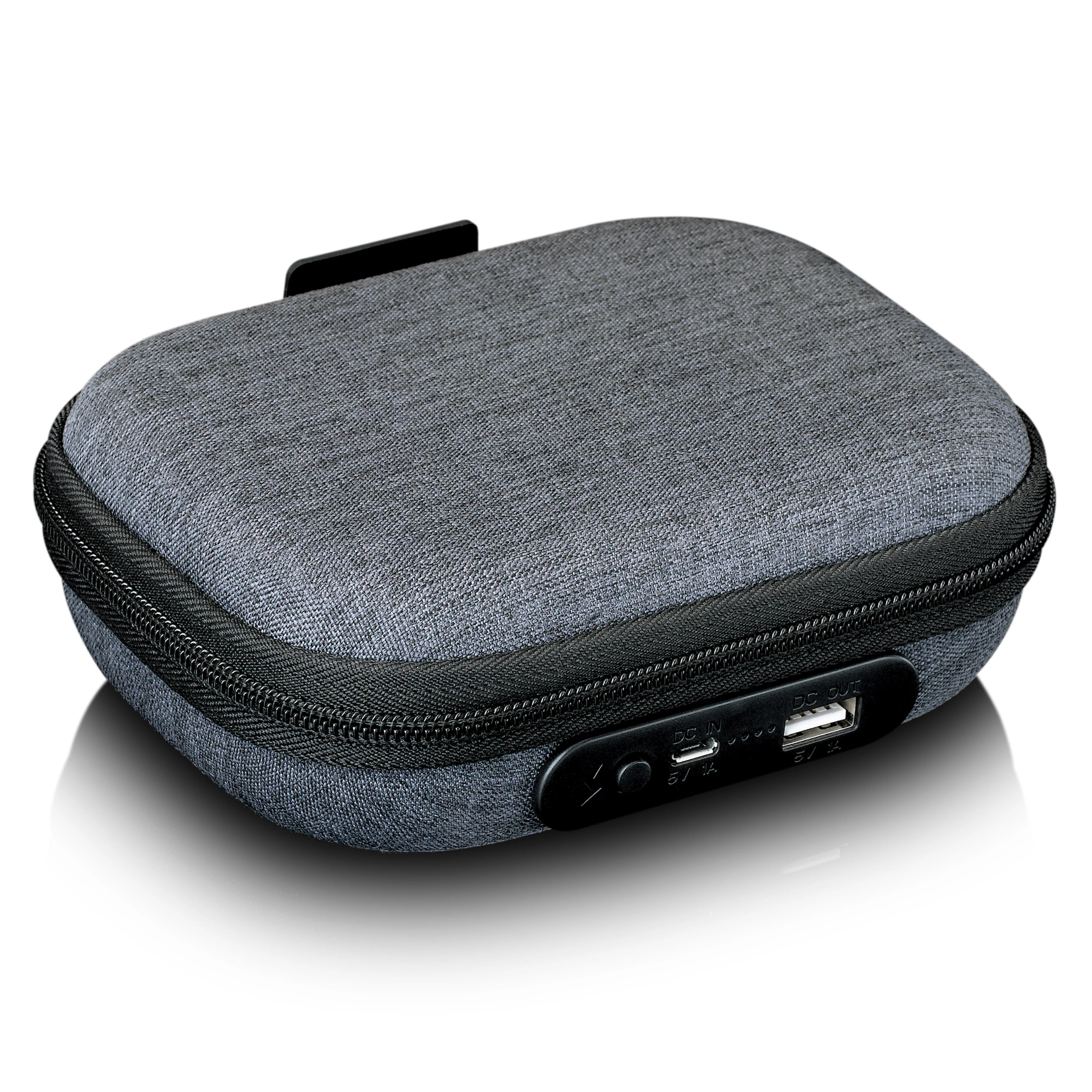 Lenco PBC-20GY - Étui avec chargeur portable intégré - Gris - Image 2
