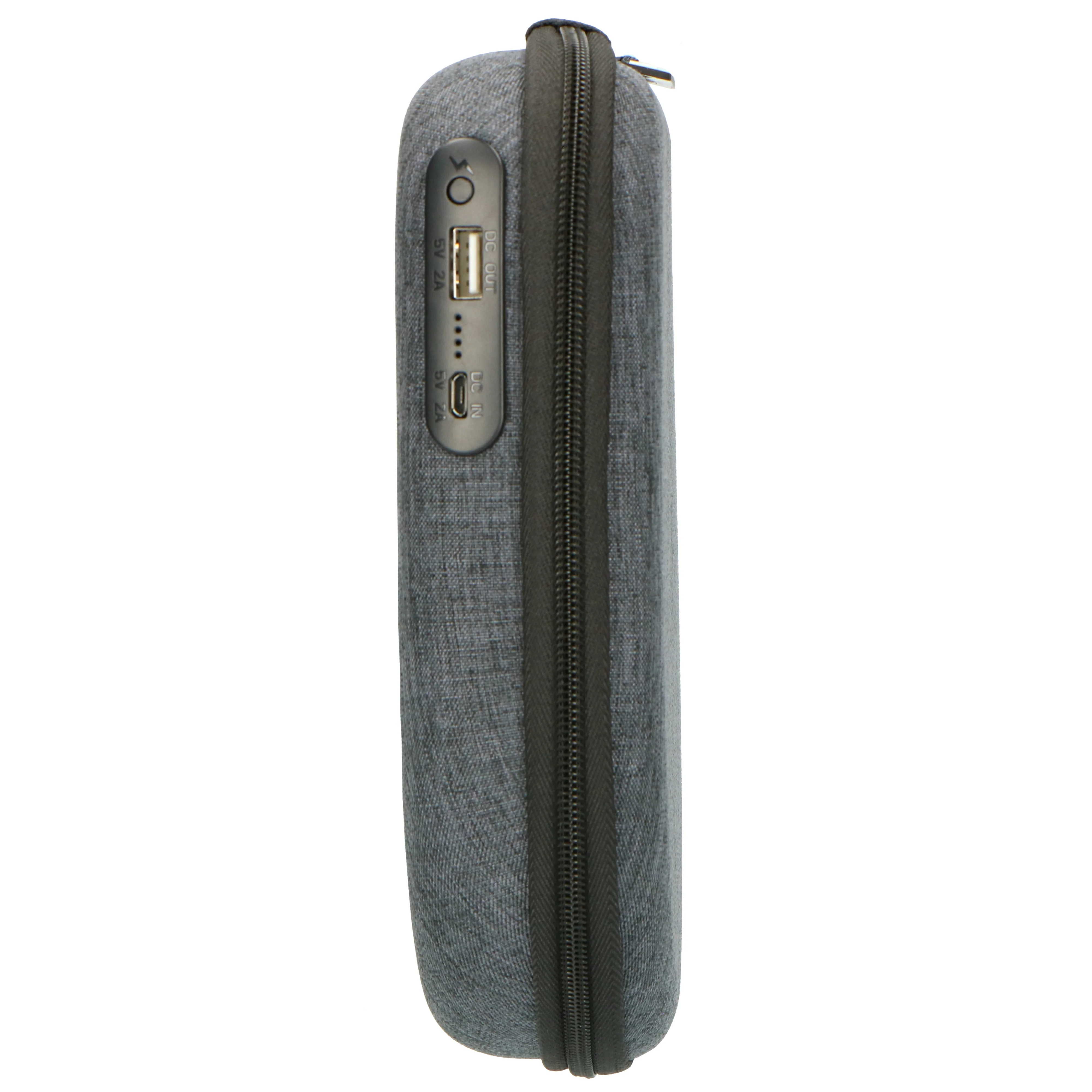 Lenco PBC-50GY - Étui avec chargeur portable intégré - Gris - Image 4
