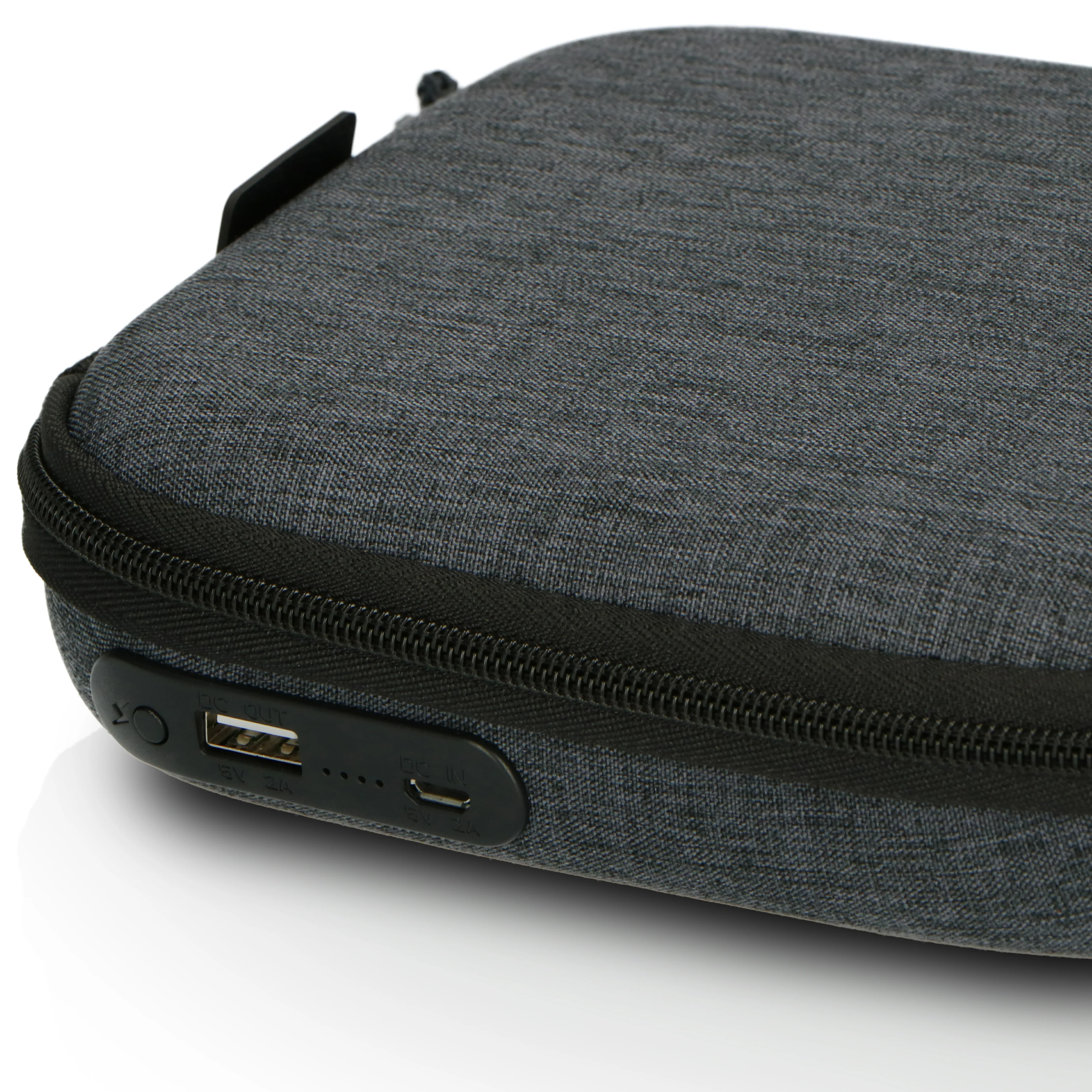 Lenco PBC-50GY - Étui avec chargeur portable intégré - Gris - Image 5