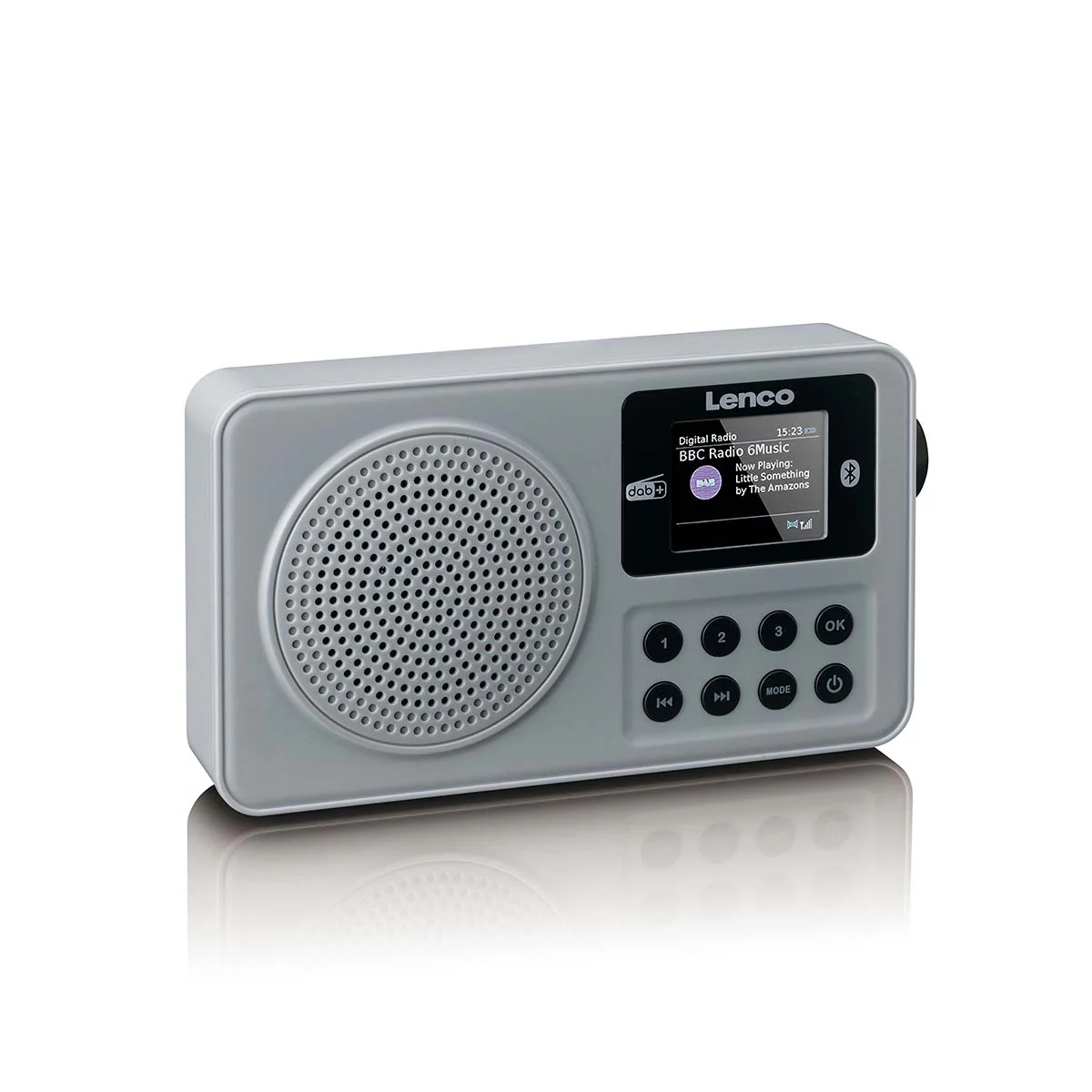 LENCO PDR-034GY - Radio portable DAB+/FM avec Bluetooth® et batterie rechargeable - Gris - Image 7