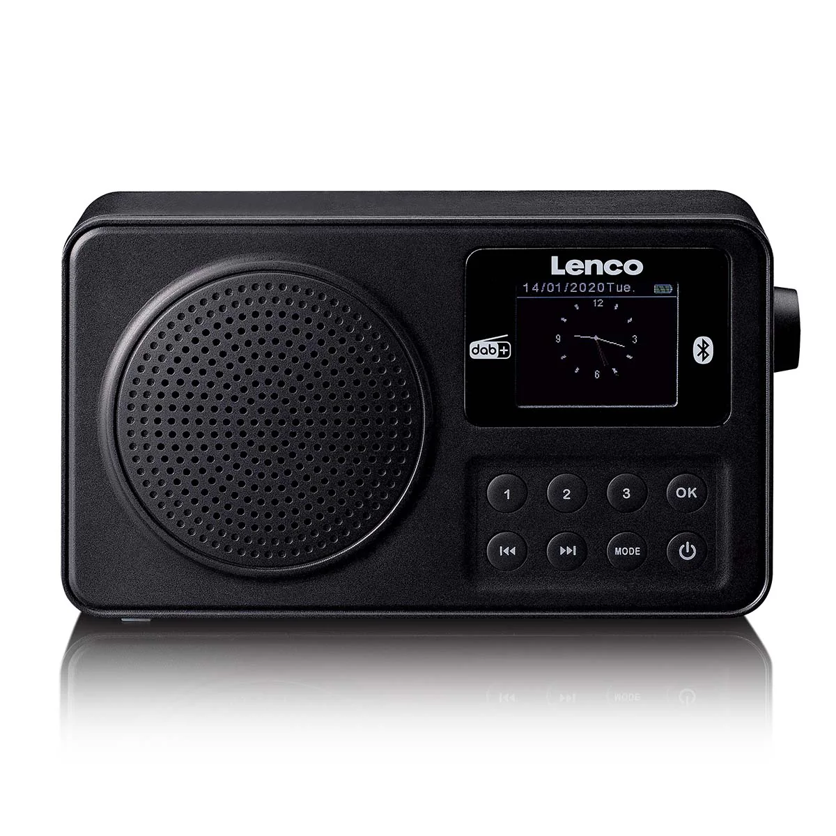 Lenco PDR-033BK - Radio portable DAB+/FM avec Bluetooth® et batterie rechargeable - Noir - Image 2