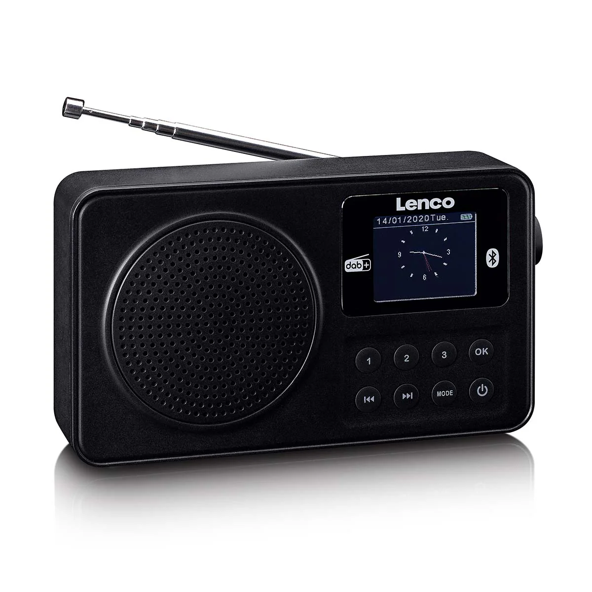 Lenco PDR-033BK - Radio portable DAB+/FM avec Bluetooth® et batterie rechargeable - Noir - Image 6