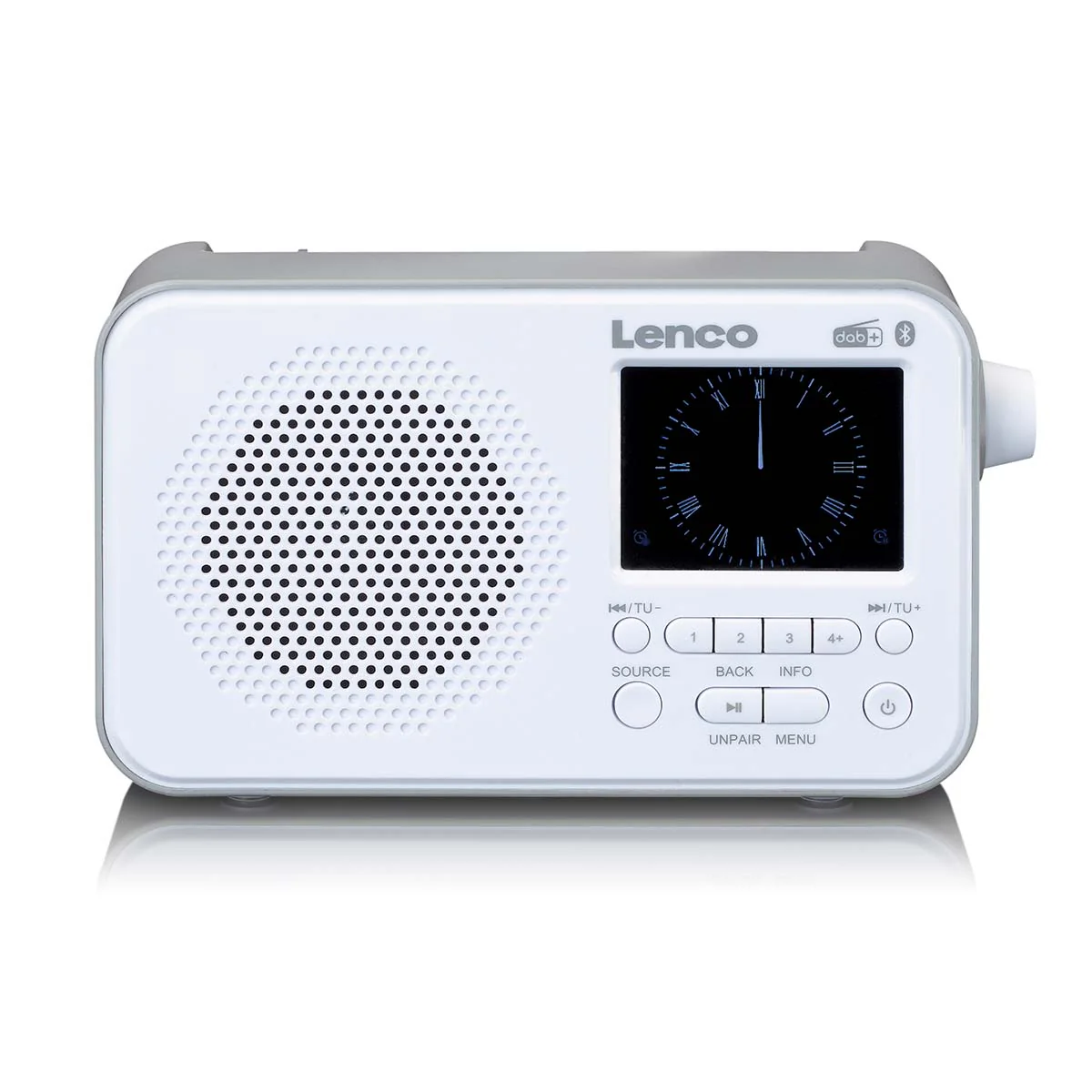 Lenco PDR-036WH - Radio DAB+/FM avec Bluetooth® - Blanc - Image 3
