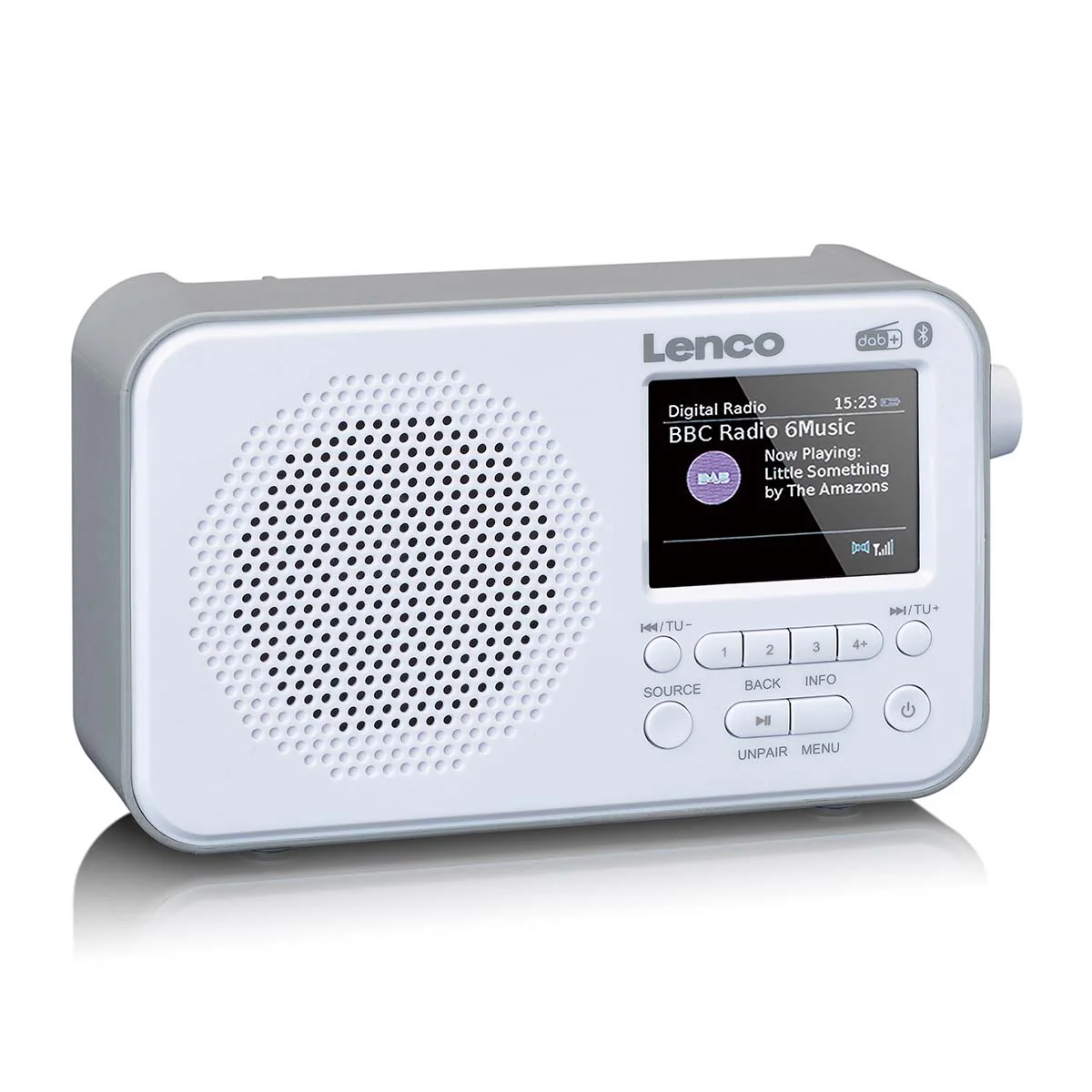 Lenco PDR-036WH - Radio DAB+/FM avec Bluetooth® - Blanc - Image 6