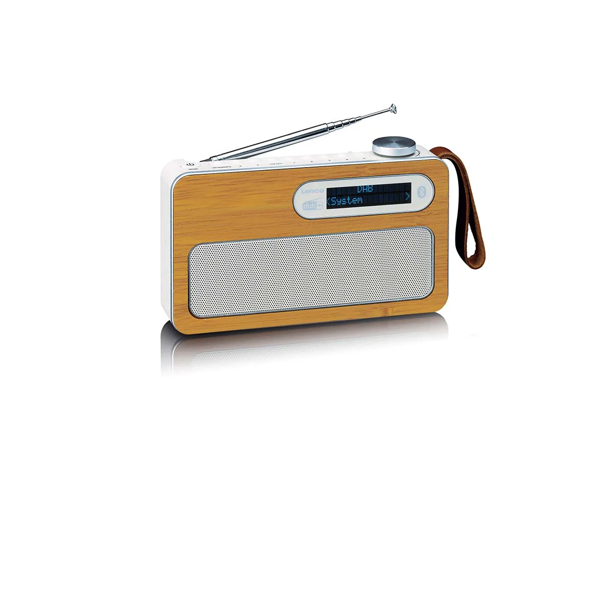 Lenco PDR-040EF - Radio DAB+/FM portable avec batterie rechargeable et Bluetooth® - Bambou - Image 4