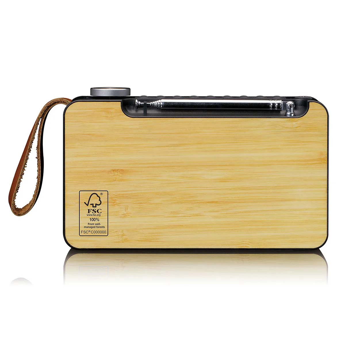 Lenco PDR-040BAMBOOBK - Radio DAB+ - Bambou - Noir - Image 3