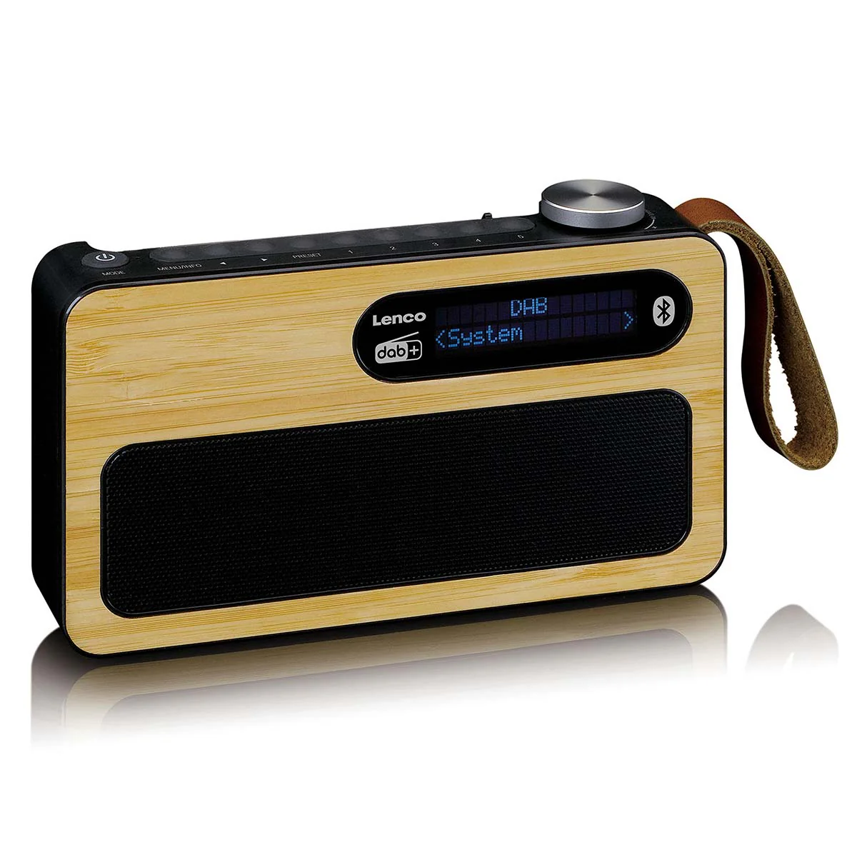 Lenco PDR-040BAMBOOBK - Radio DAB+ - Bambou - Noir - Image 5