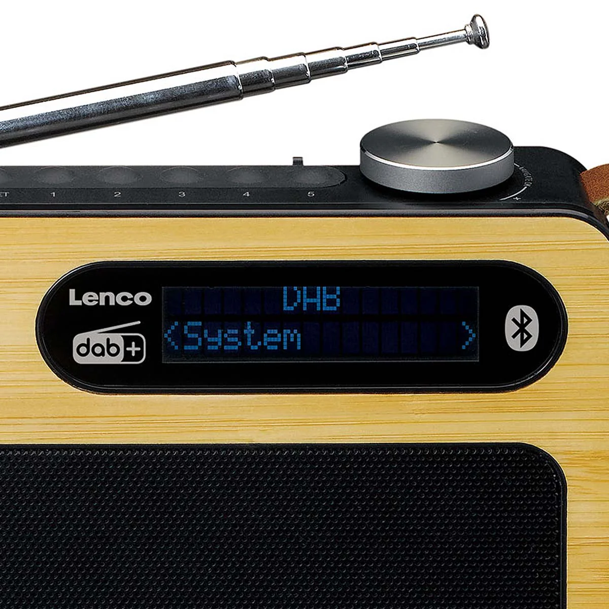 Lenco PDR-040BAMBOOBK - Radio DAB+ - Bambou - Noir - Image 6