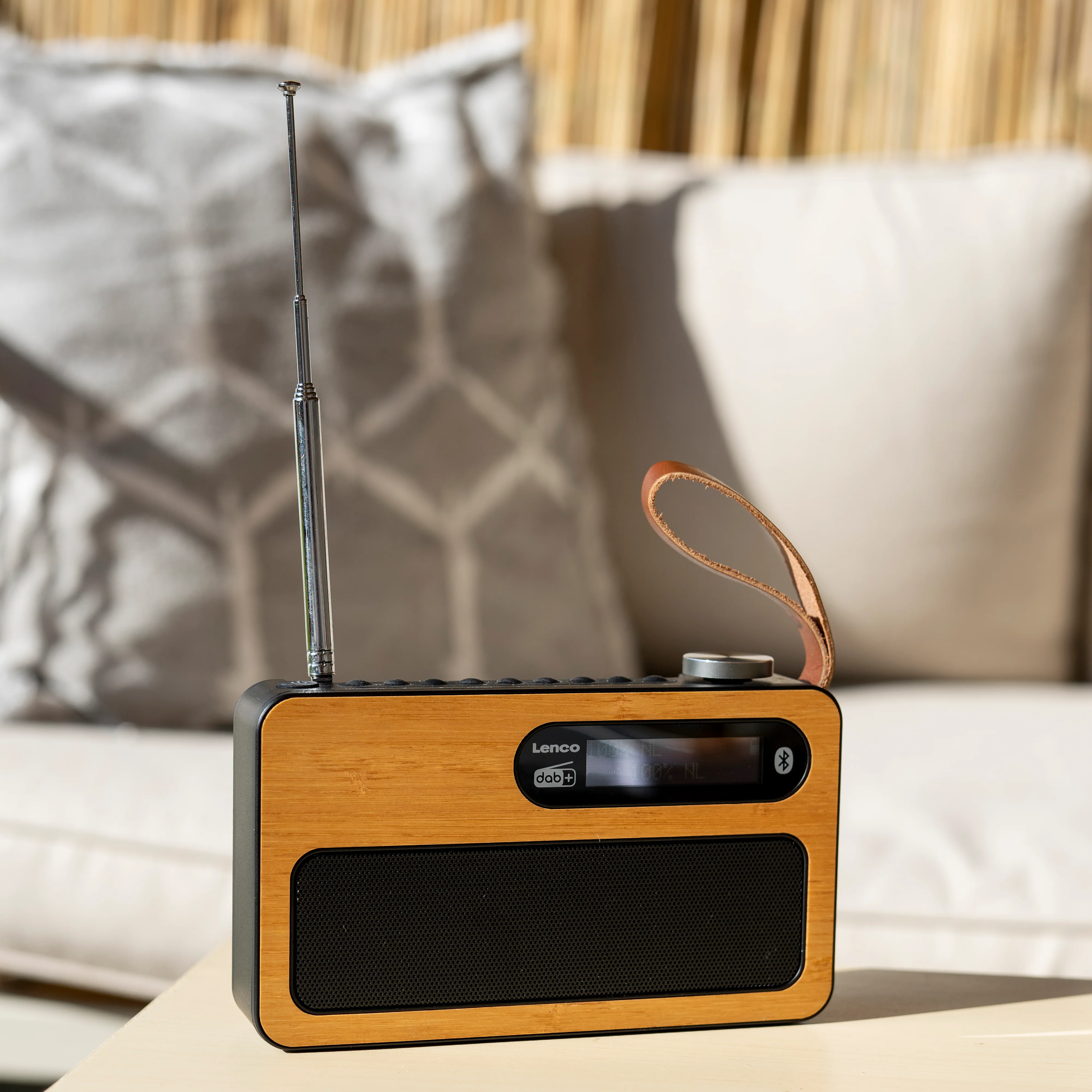 Lenco PDR-040BAMBOOBK - Radio DAB+ - Bambou - Noir - Image 9