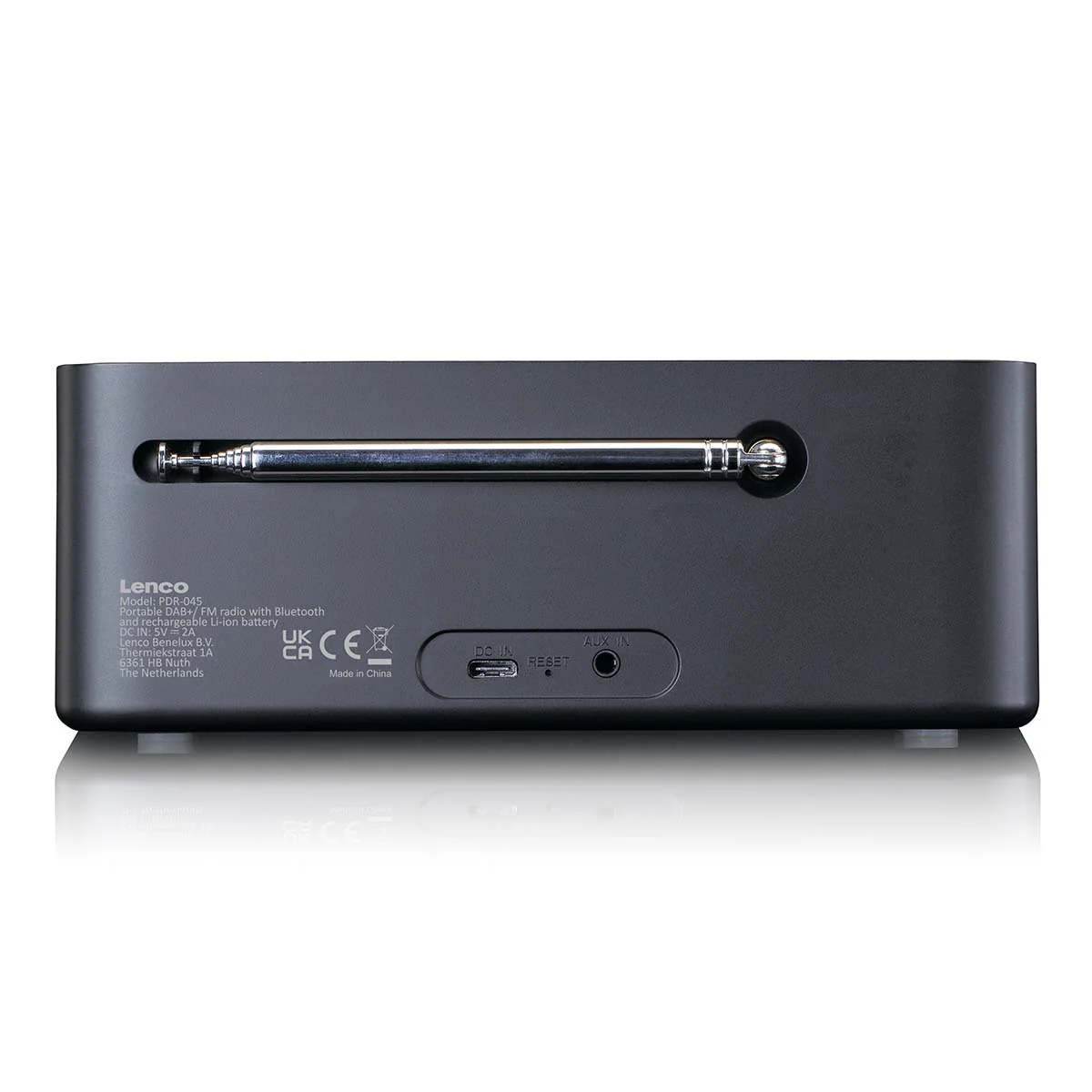 Lenco PDR-045BK - Radio DAB+ avec Bluetooth® 5.0, noir - Image 4