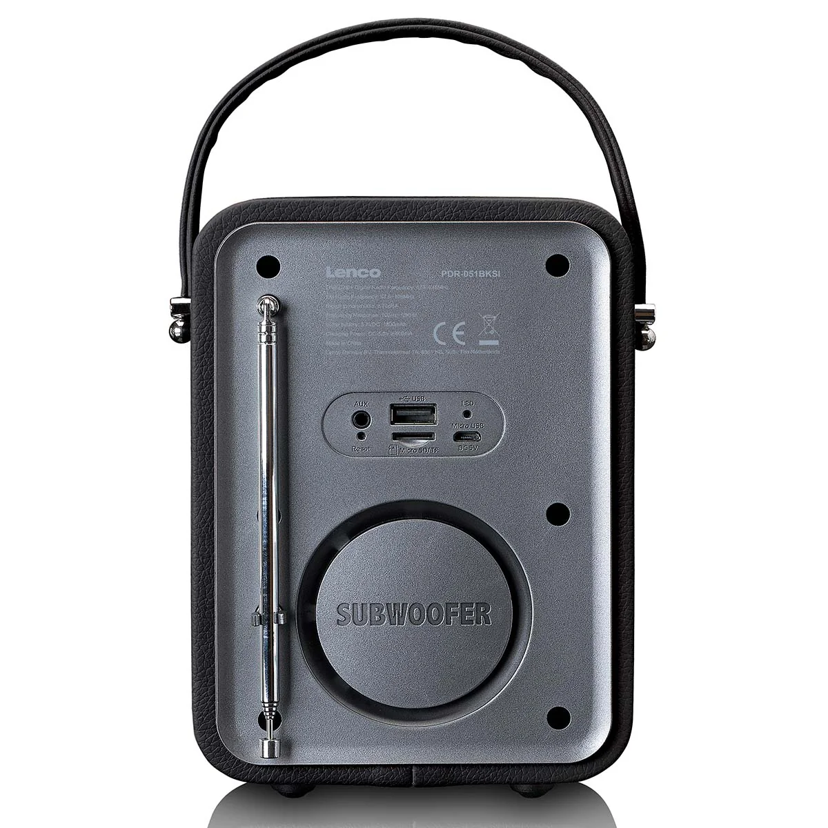 Lenco PDR-051BKSI - Radio DAB+/ FM avec Bluetooth® - Noir - Image 4