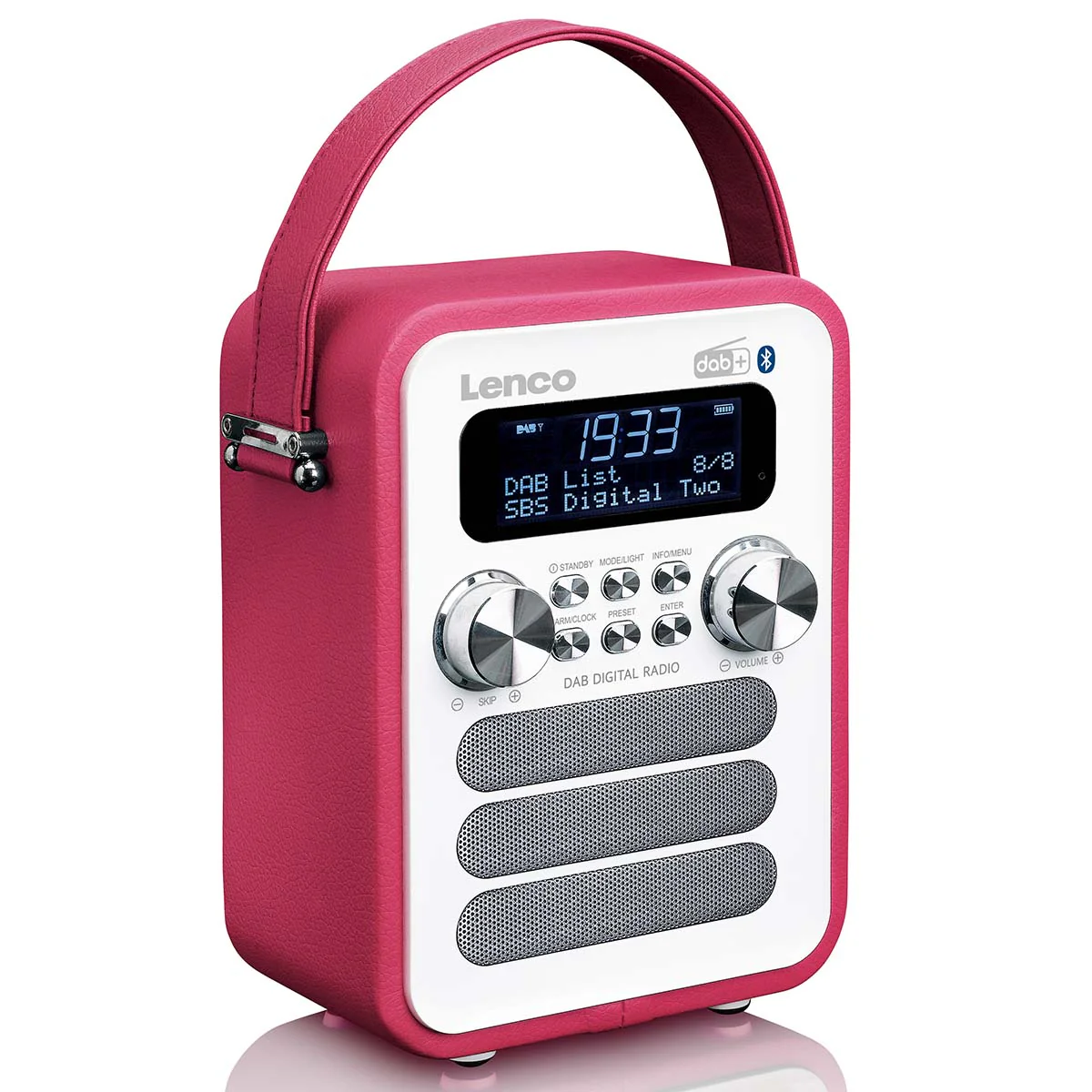 Lenco PDR-051PKWH - Radio DAB+/ FM avec Bluetooth® - Rose - Image 5