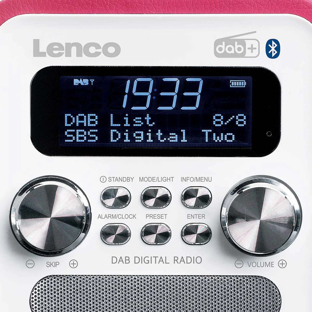 Lenco PDR-051PKWH - Radio DAB+/ FM avec Bluetooth® - Rose - Image 6