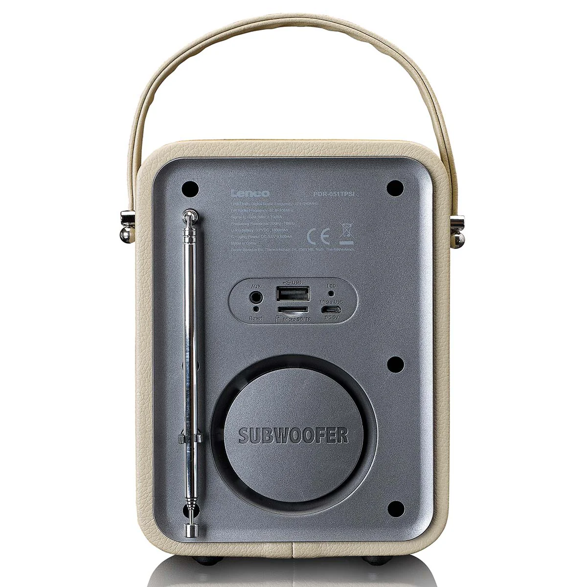 Lenco PDR-051TPSI - Radio DAB+/ FM avec Bluetooth® - Taupe - Image 4