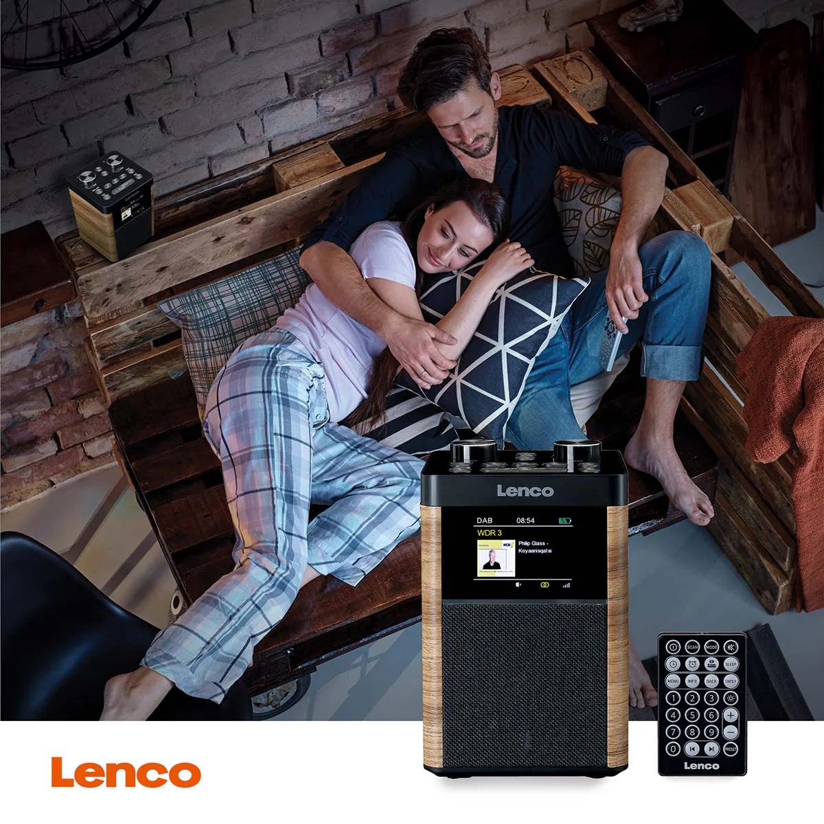 Lenco PDR-060WD - Radio portable DAB+/FM Bluetooth, haut-parleur 10W, batterie 14H - Noir - Image 16