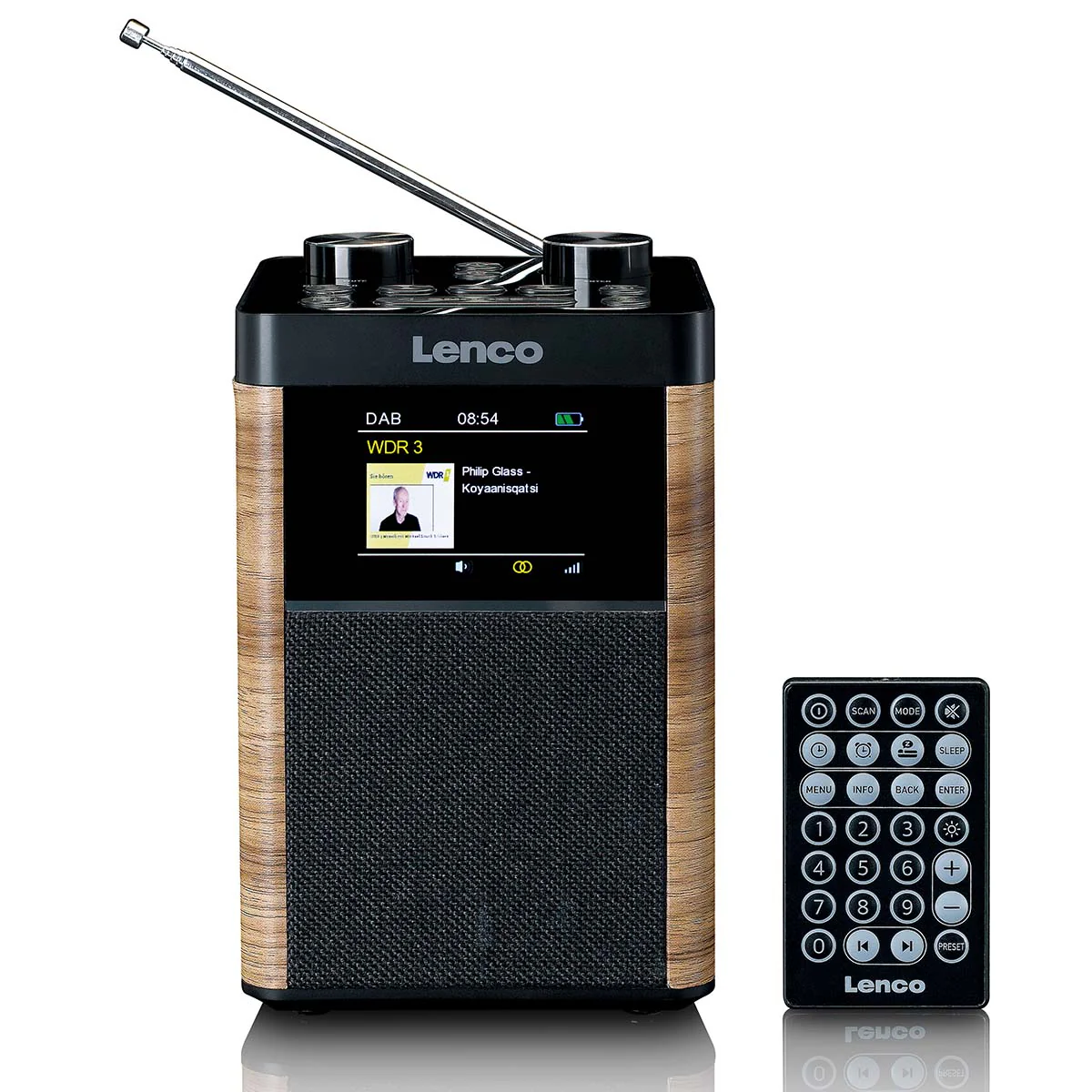Lenco PDR-060WD - Radio portable DAB+/FM Bluetooth, haut-parleur 10W, batterie 14H - Noir - Image 3