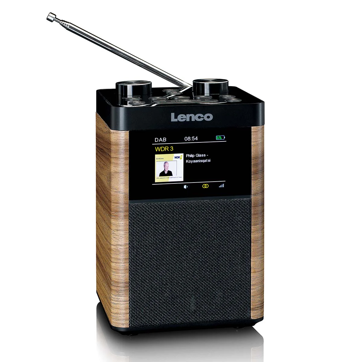 Lenco PDR-060WD - Radio portable DAB+/FM Bluetooth, haut-parleur 10W, batterie 14H - Noir - Image 5