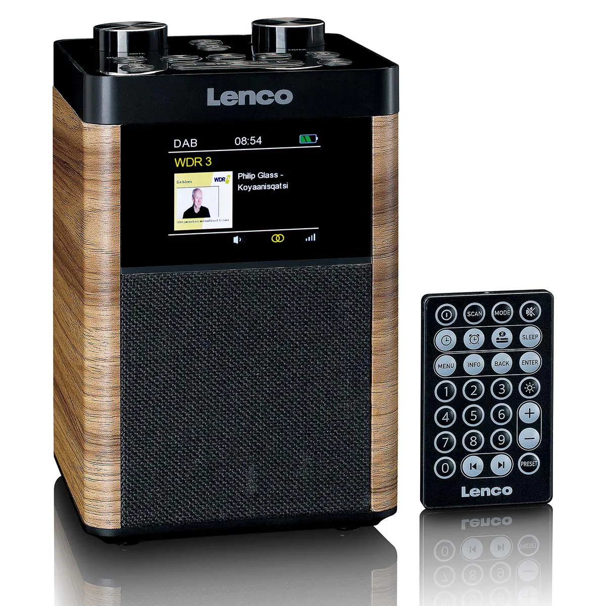 Lenco PDR-060WD - Radio portable DAB+/FM Bluetooth, haut-parleur 10W, batterie 14H - Noir - Image 7