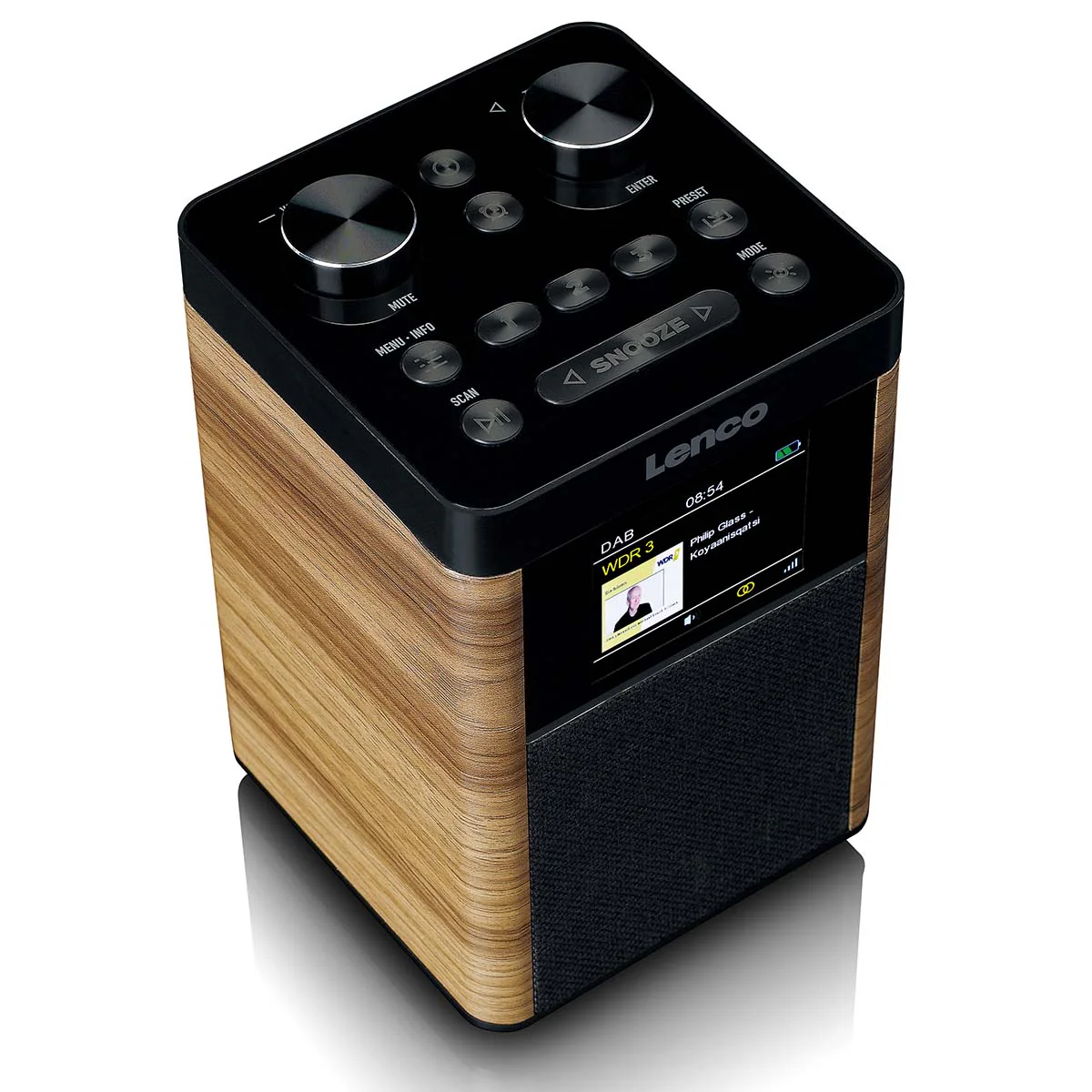 Lenco PDR-060WD - Radio portable DAB+/FM Bluetooth, haut-parleur 10W, batterie 14H - Noir - Image 8