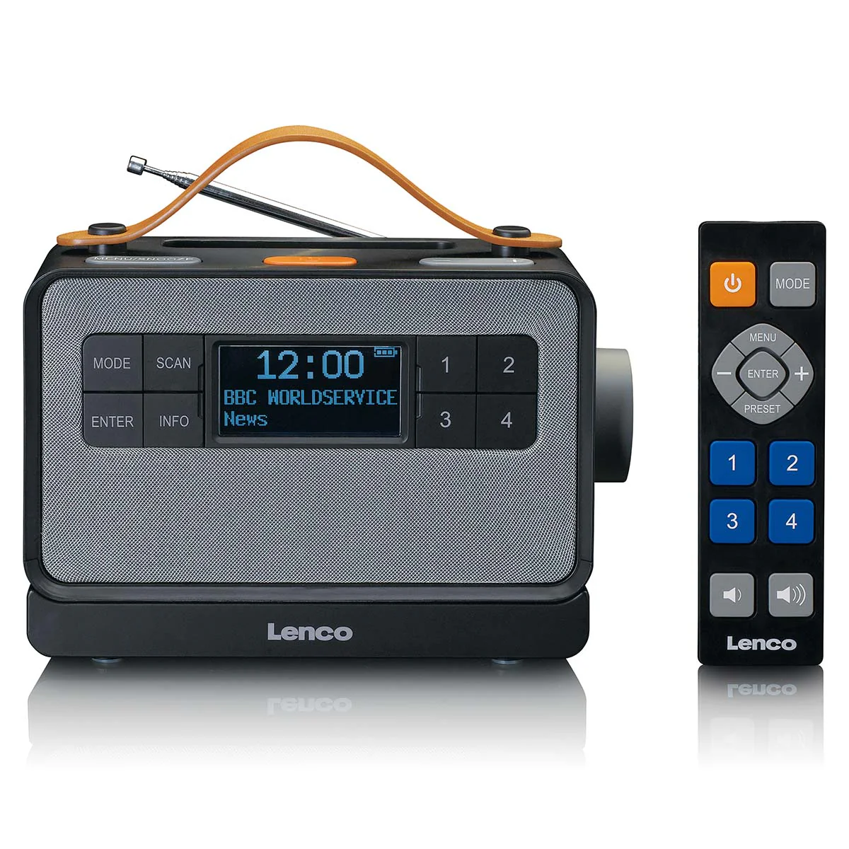 Lenco PDR-065BK - Radio FM/DAB+ portable dotée de grandes touches et d’une fonction « Mode simple, noir - Image 2