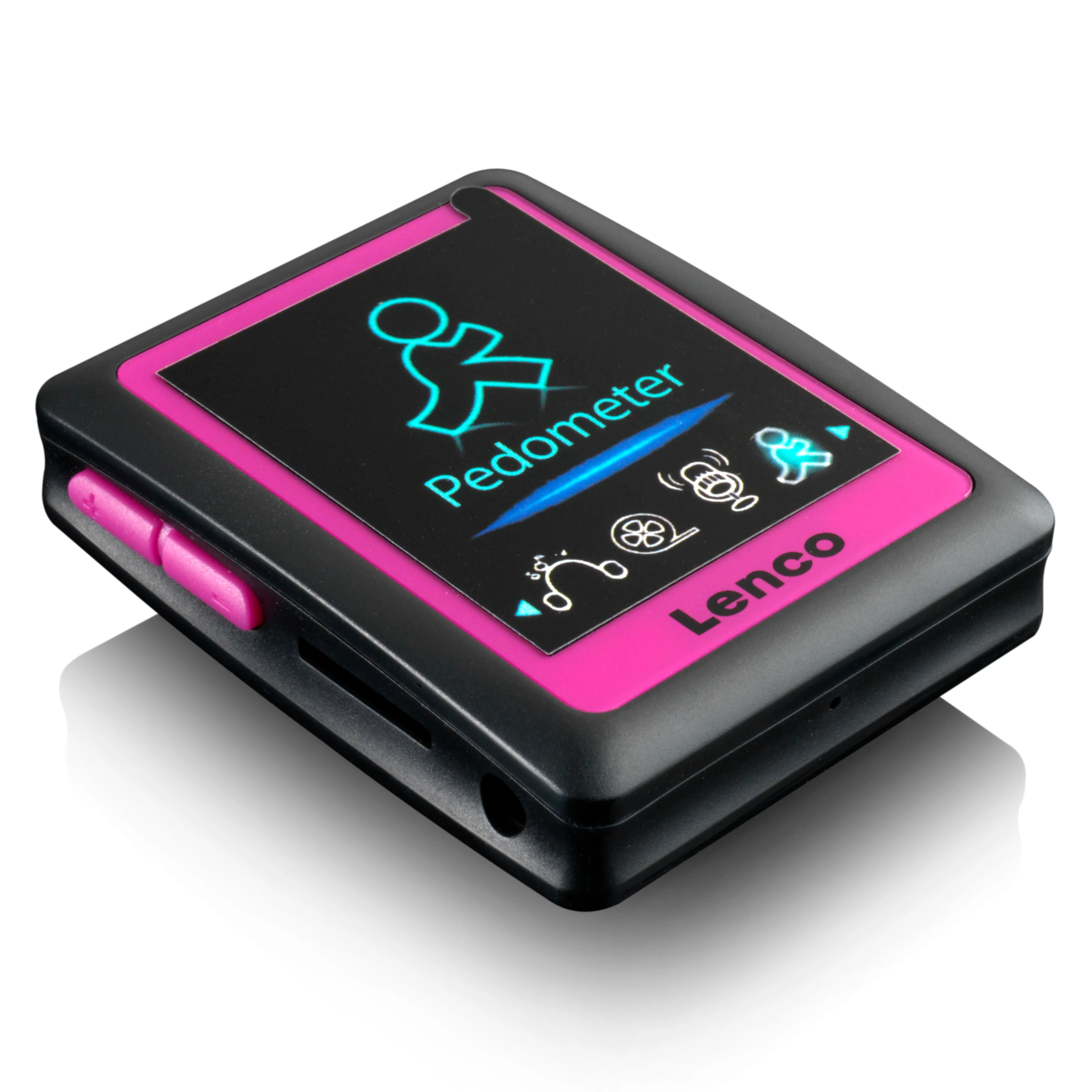 Lenco PODO-152 Pink - Lecteur MP3/MP4 avec podomètre et mémoire de 4 Go - Rose - Image 7