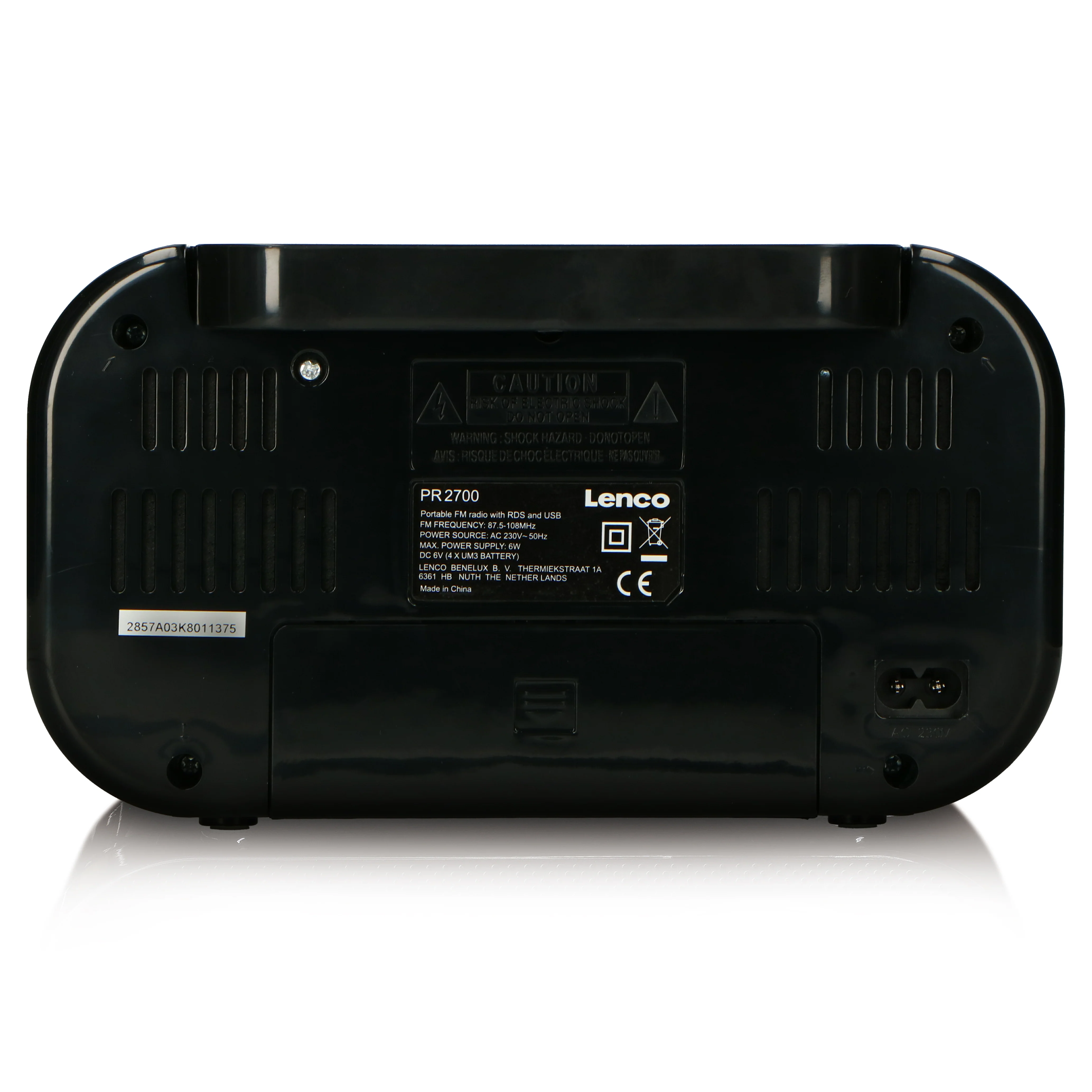 Lenco PR2700 - Radio de survie à piles compacte pour la survie en extérieur, Noir - Image 5