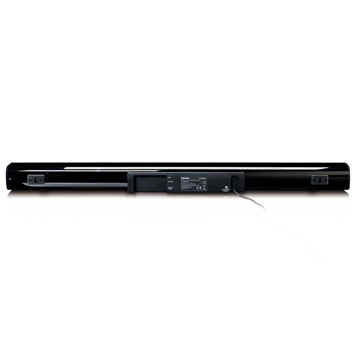 Lenco SB-080 BK - Barre de son 90 cm - 80 Watts connexions Bluetooth®, USB et HDMI subwoofer intégré - Noir - Image 3