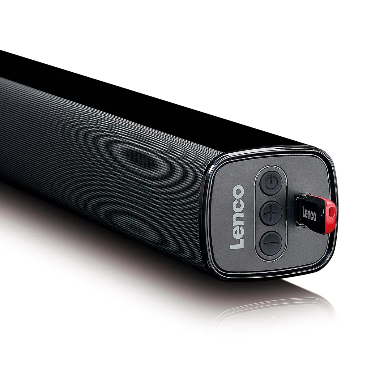 Lenco SB-080 BK - Barre de son 90 cm - 80 Watts connexions Bluetooth®, USB et HDMI subwoofer intégré - Noir - Image 4