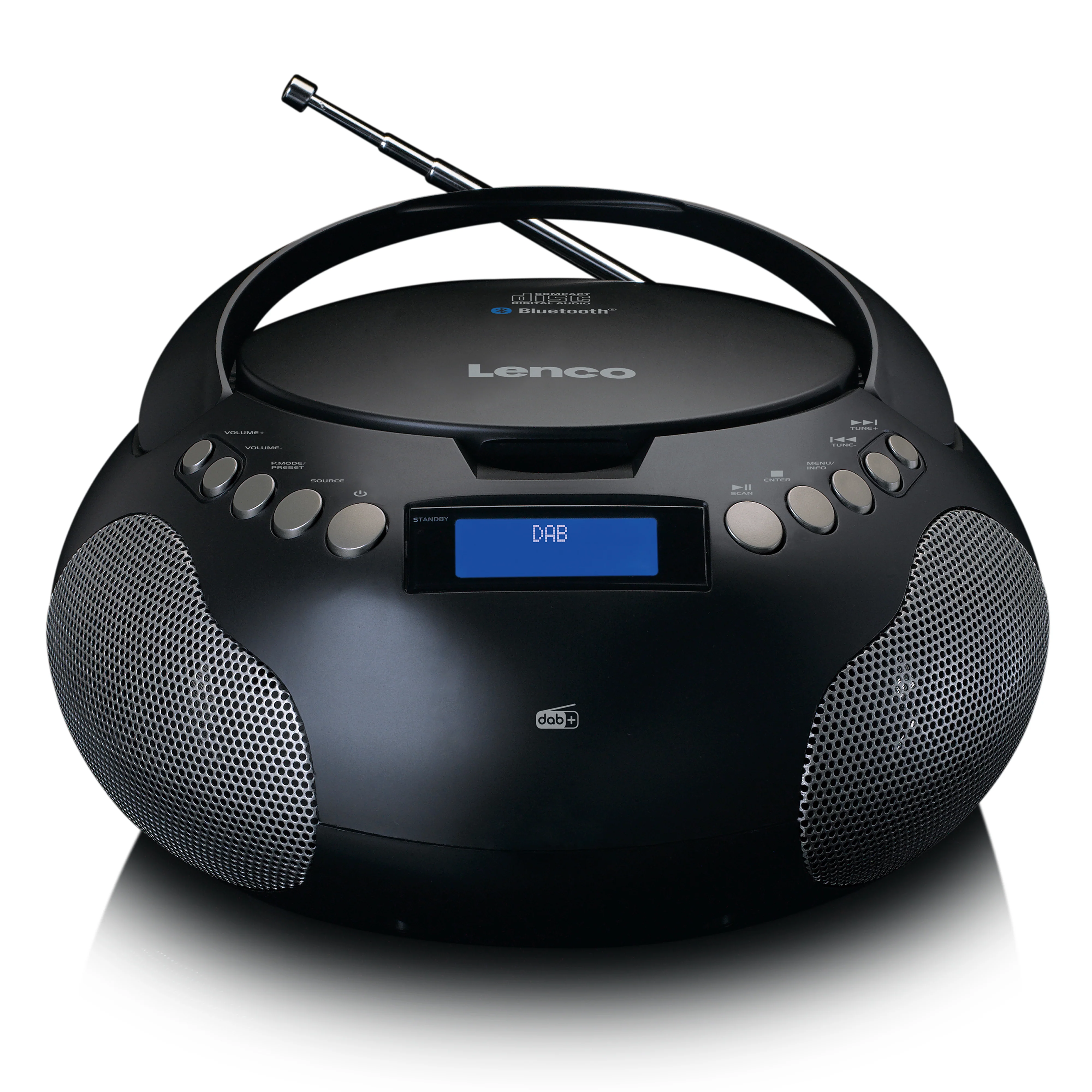 Lenco SCD-341BK - Radio stéréo portable DAB+/ FM avec Bluetooth® - Radio alimentée par batterie ou par secteur - Image 3