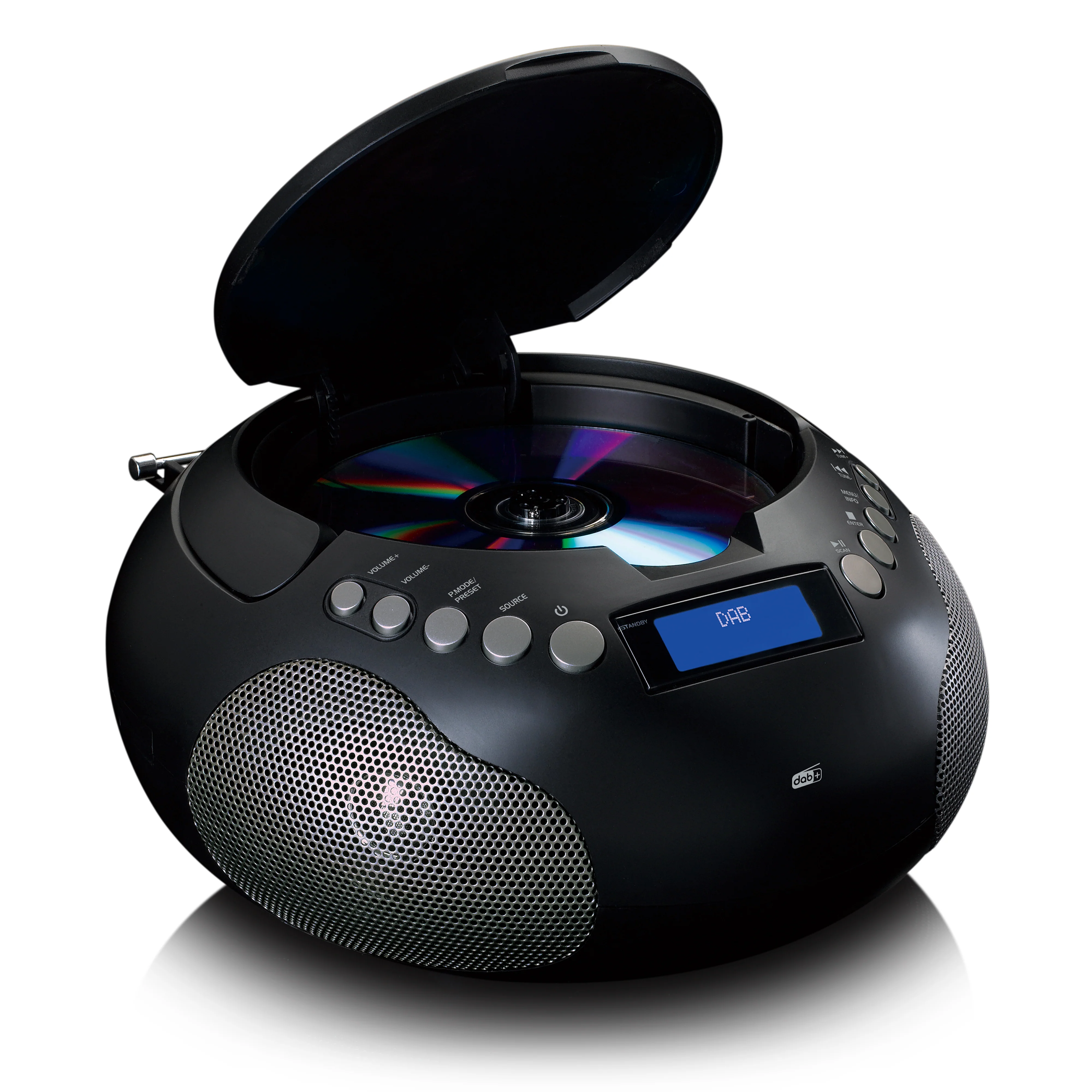 Lenco SCD-341BK - Radio stéréo portable DAB+/ FM avec Bluetooth® - Radio alimentée par batterie ou par secteur - Image 6