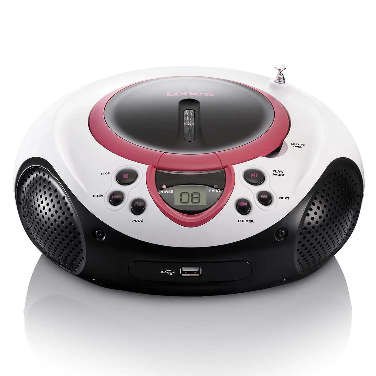 Lenco SCD-38 USB Blue - Radio FM et lecteur CD/USB portable - Bleu - Image 17