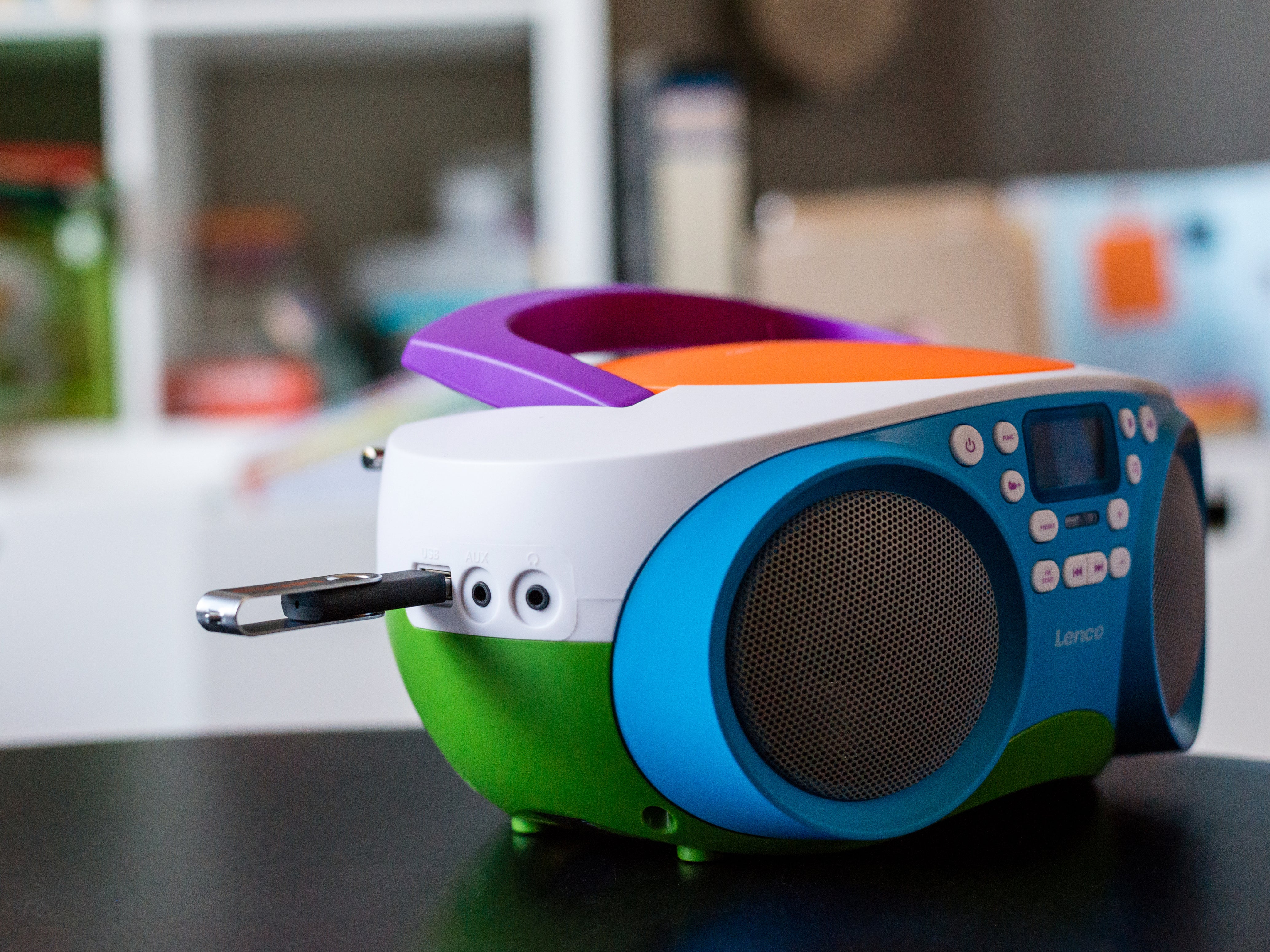 Lenco SCD-41 - Radio FM portable Lecteur CD/USB - Multicolore - Image 6