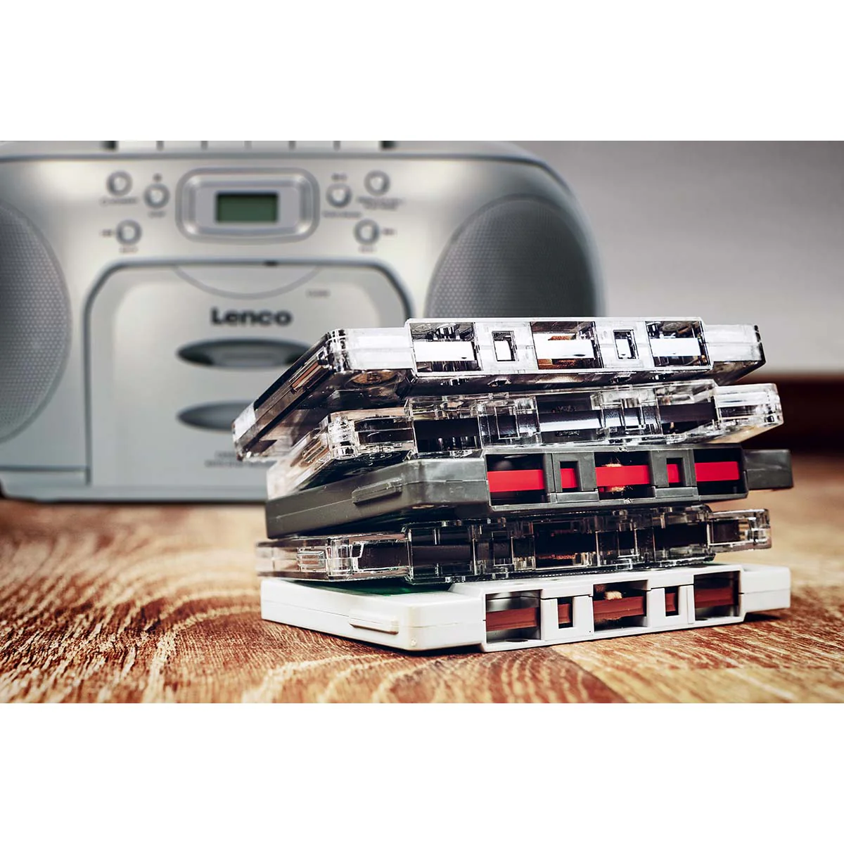 Lenco SCD-420SI - Lecteur CD/radio FM stéréo portable - Argent - Image 7