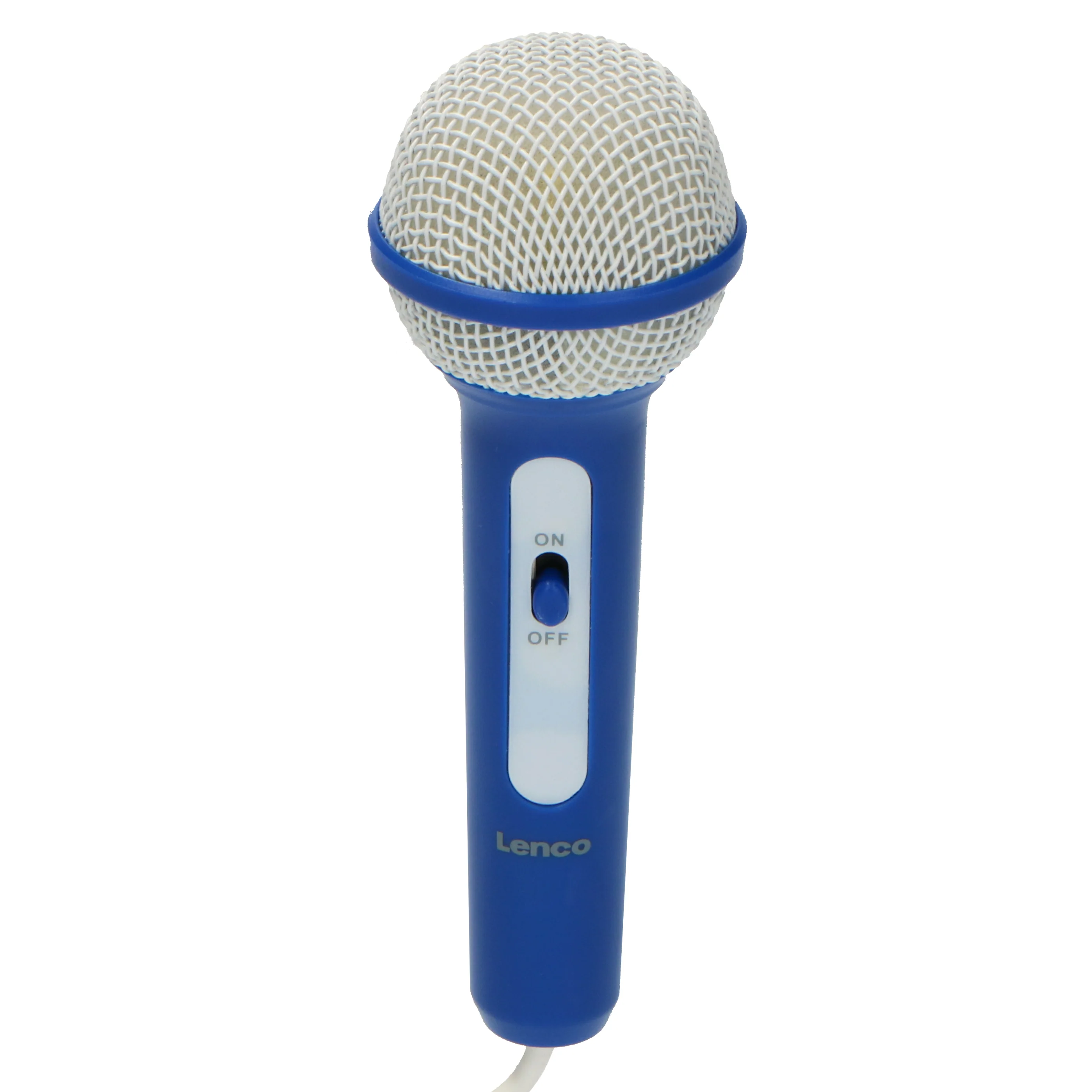 Lenco SCD-650BU - Radio FM et lecteur CD/MP3/USB portable avec microphone et effets lumineux - Bleu - Image 3