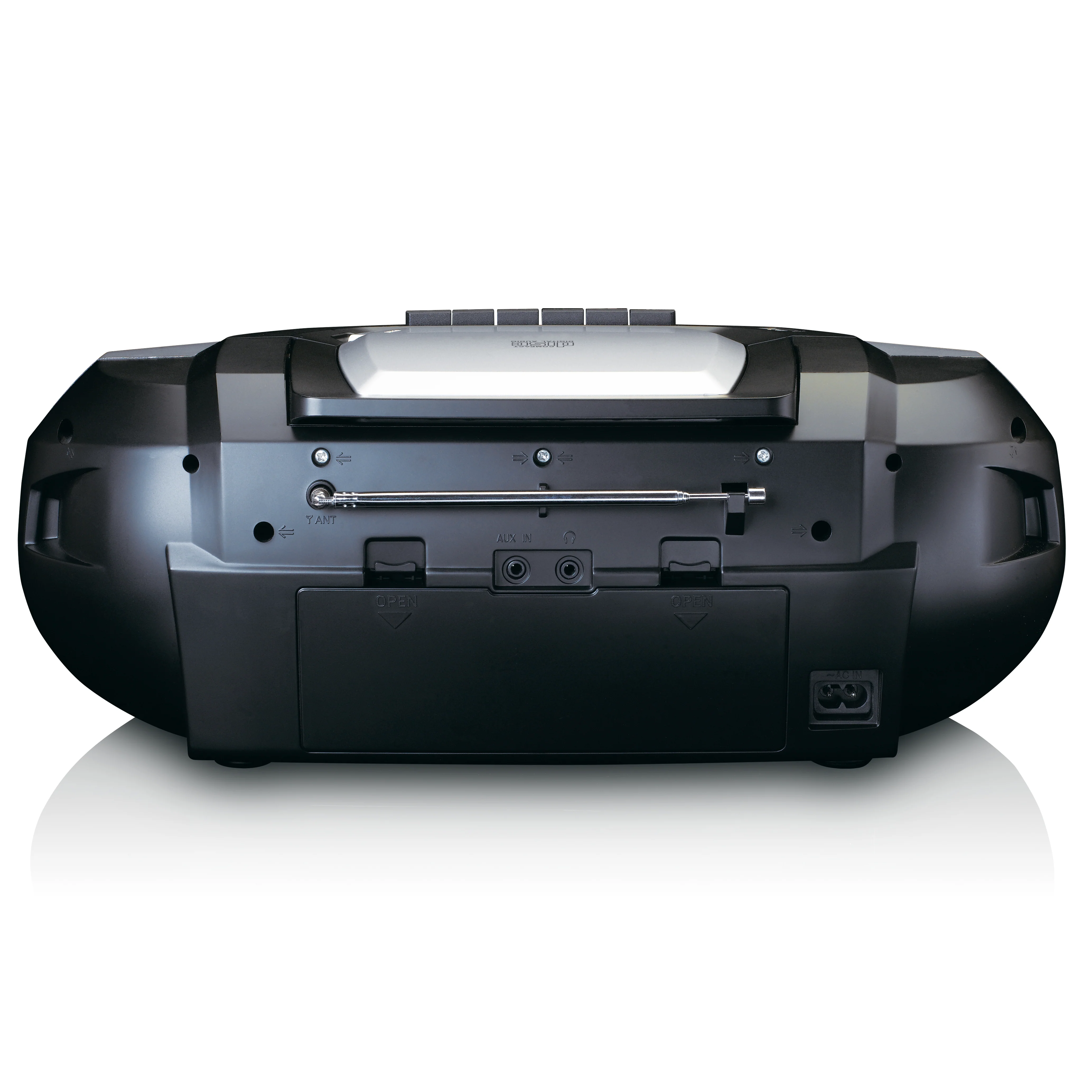 Lenco SCD-720SI - Radio portable DAB+/FM avec Bluetooth®, lecteur CD, cassettes et USB - Argent - Image 5