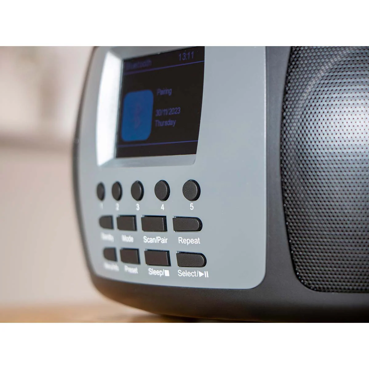Lenco SCD-860BK - Radio portable DAB+/FM avec Bluetooth®, lecteur CD et grand écran couleur LCD - Noir - Image 11