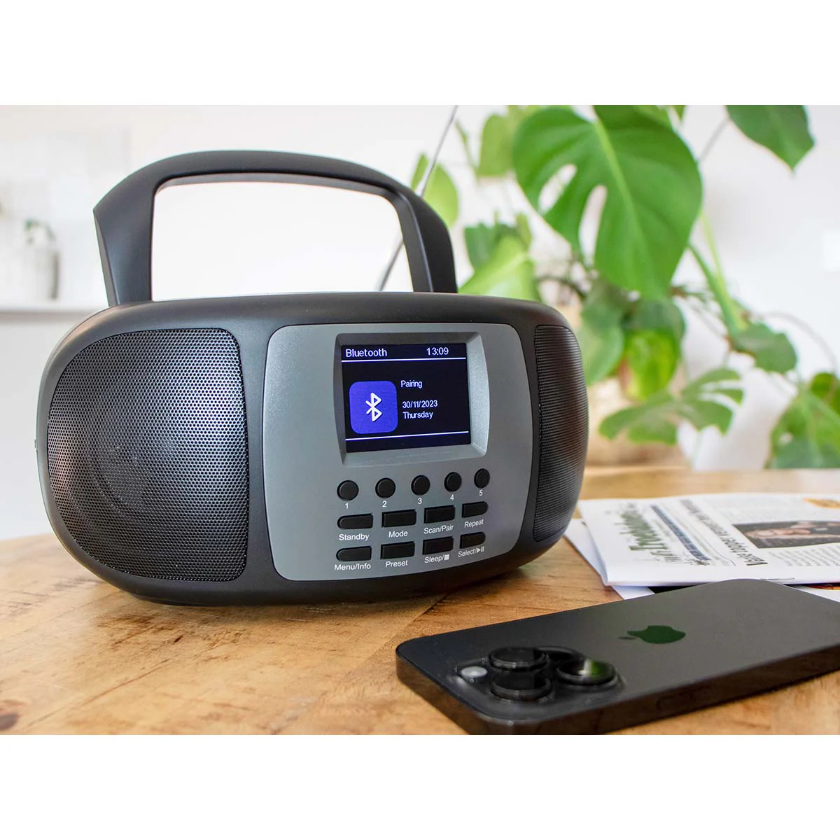 Lenco SCD-860BK - Radio portable DAB+/FM avec Bluetooth®, lecteur CD et grand écran couleur LCD - Noir - Image 17