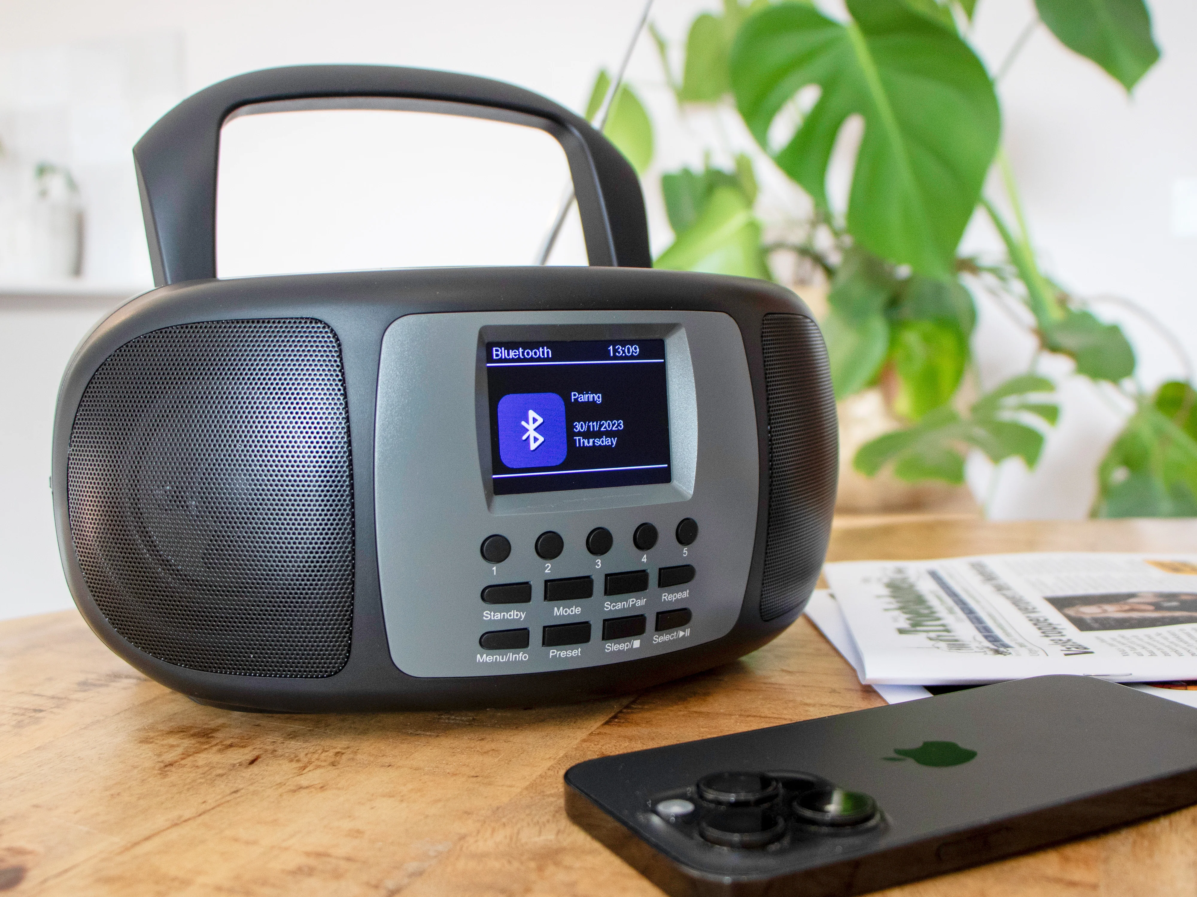 Lenco SCD-860BK - Radio portable DAB+/FM avec Bluetooth®, lecteur CD et grand écran couleur LCD - Noir - Image 26