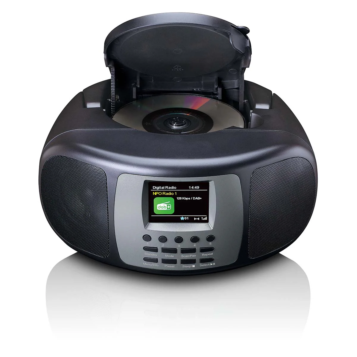 Lenco SCD-860BK - Radio portable DAB+/FM avec Bluetooth®, lecteur CD et grand écran couleur LCD - Noir - Image 4