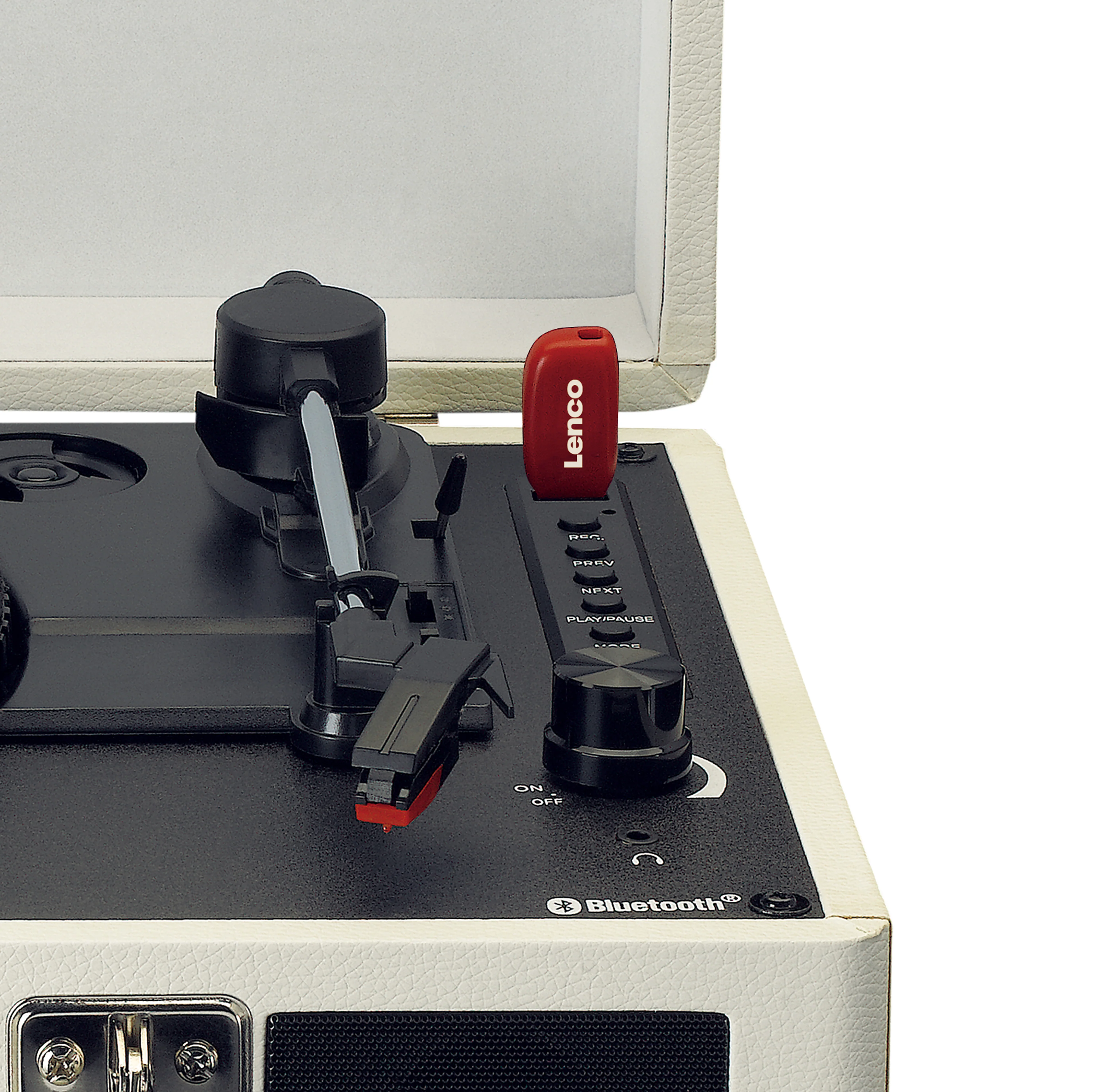 Classic Phono TT-115CR - Platine vinyle Bluetooth® avec enceintes intégrés, crème - Image 6