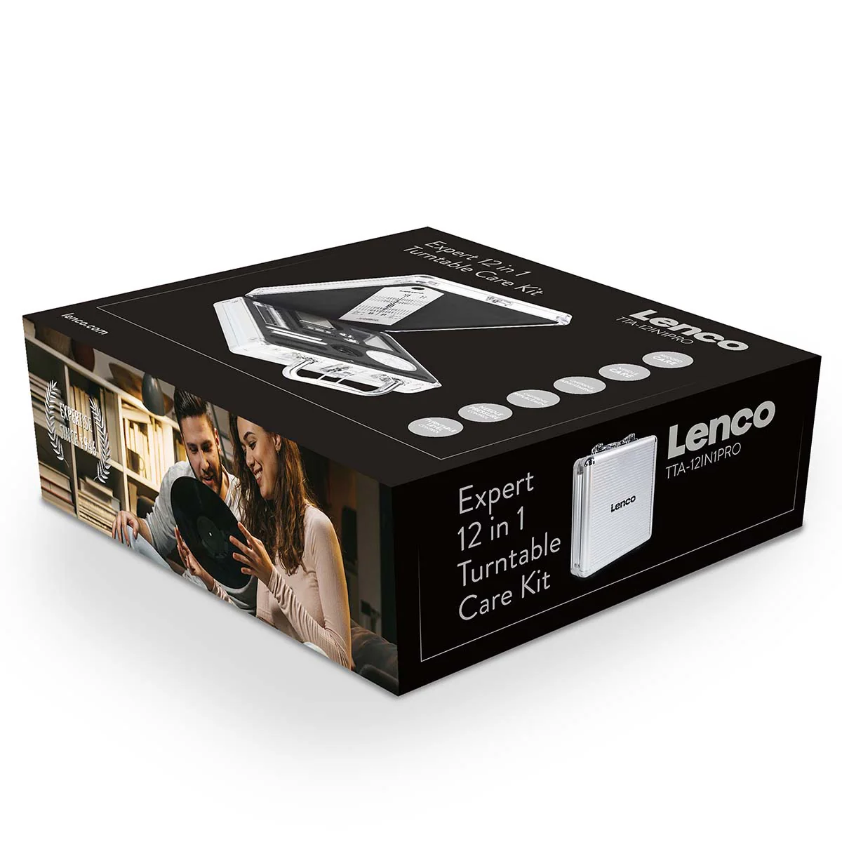 Lenco TTA-12IN1PRO - Set d'accessoires professionnel 12-en-1 pour platine vinyle et kit de nettoyage pour disques vinyles - Argent - Image 27