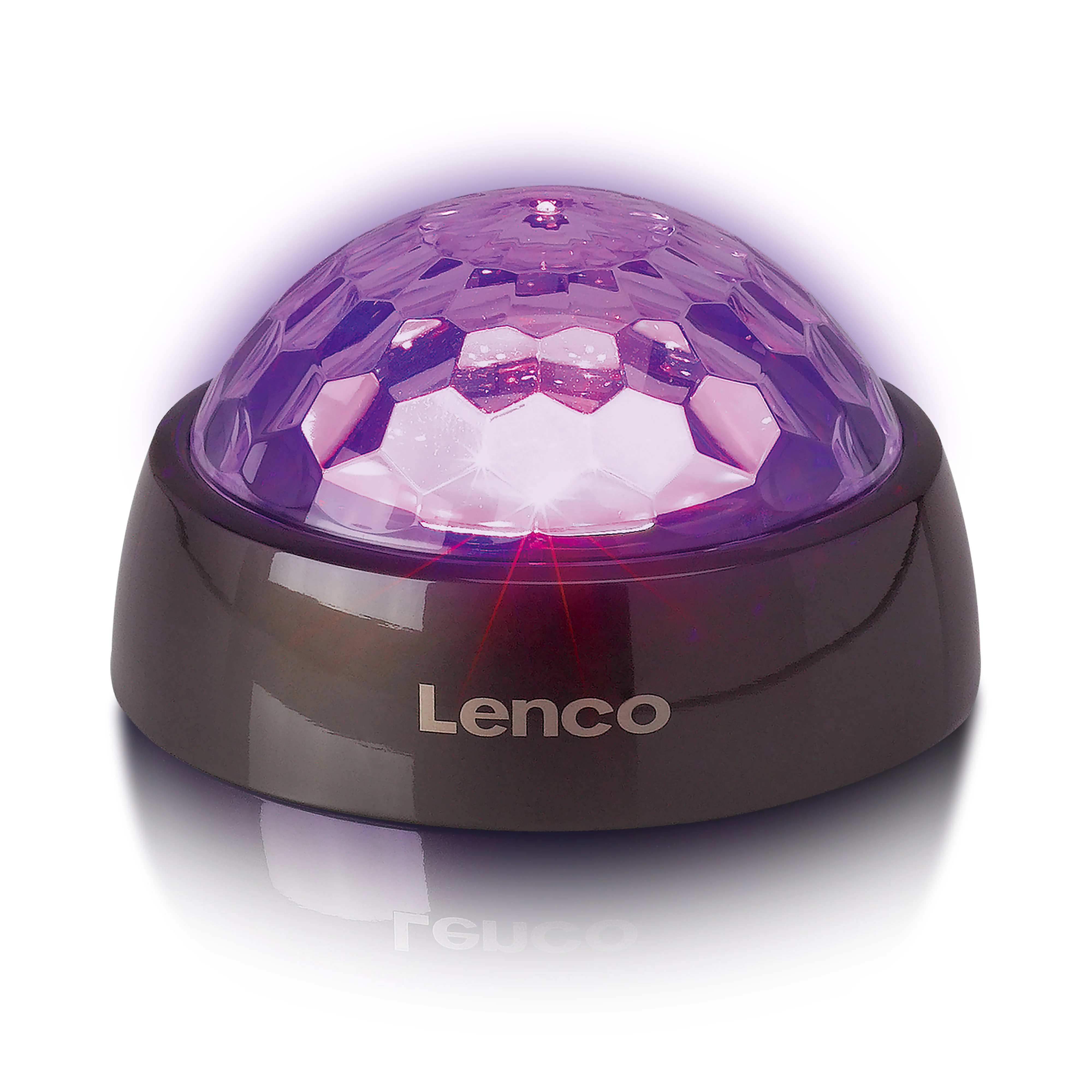 Lenco TTA-180TN - Stabilisateur vinyle avec effets lumineux RGB - Poids de pression pour platine vinyle de 250 g et boule disco en un – Titane - Image 8