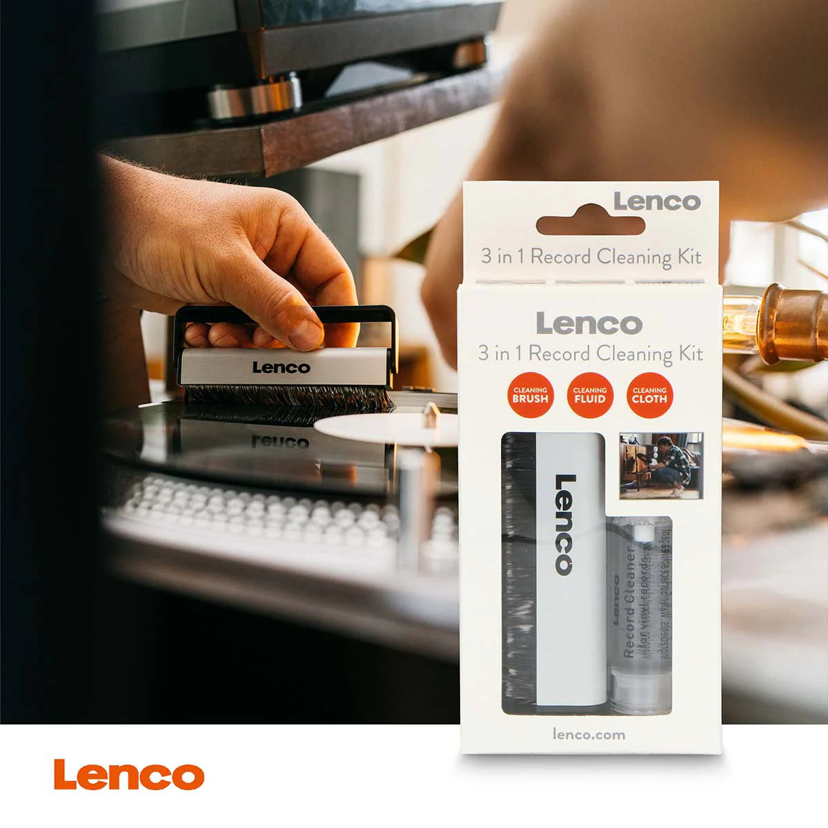 Lenco TTA-3IN1 - Brosse de nett. pour disques en fibre de carbon - Image 7